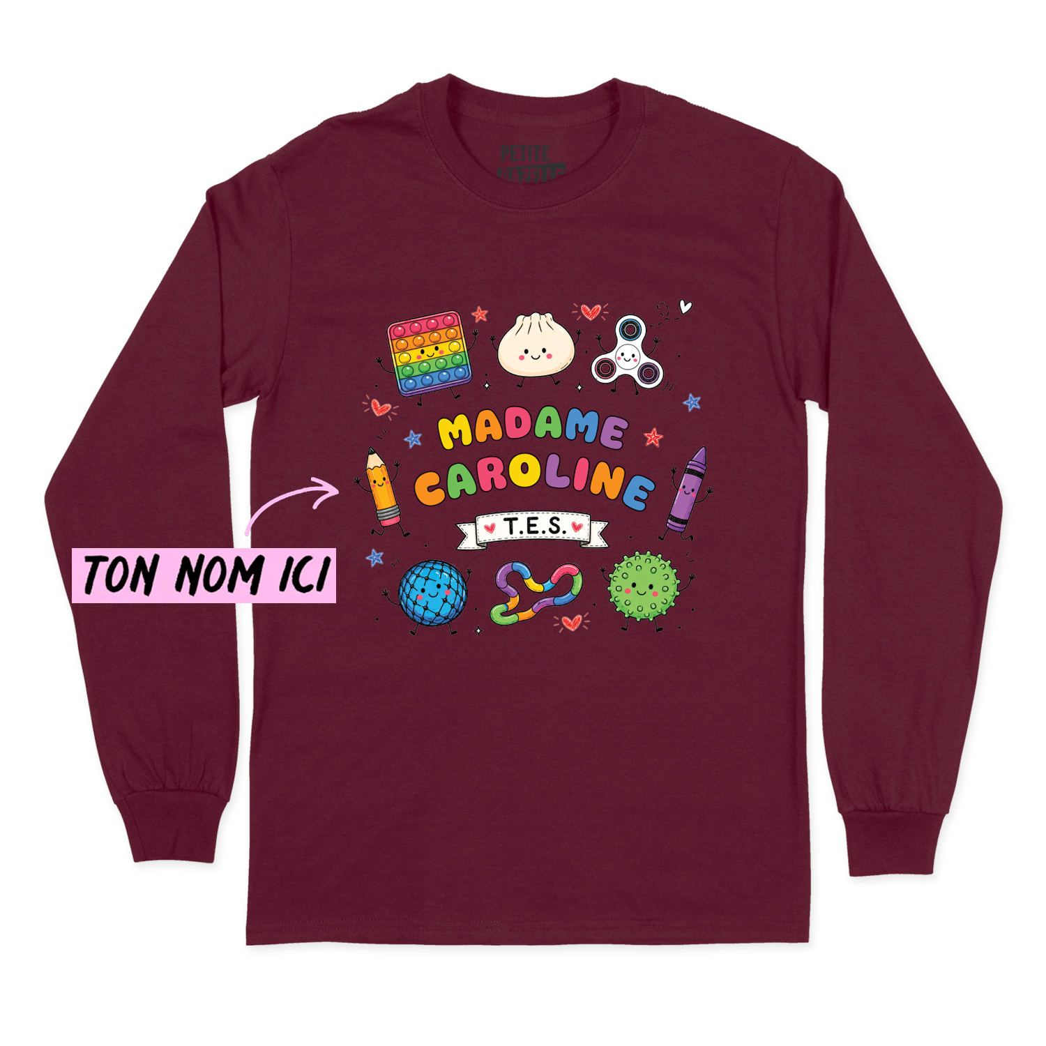 T-SHIRT À MANCHES LONGUES | Madame TES