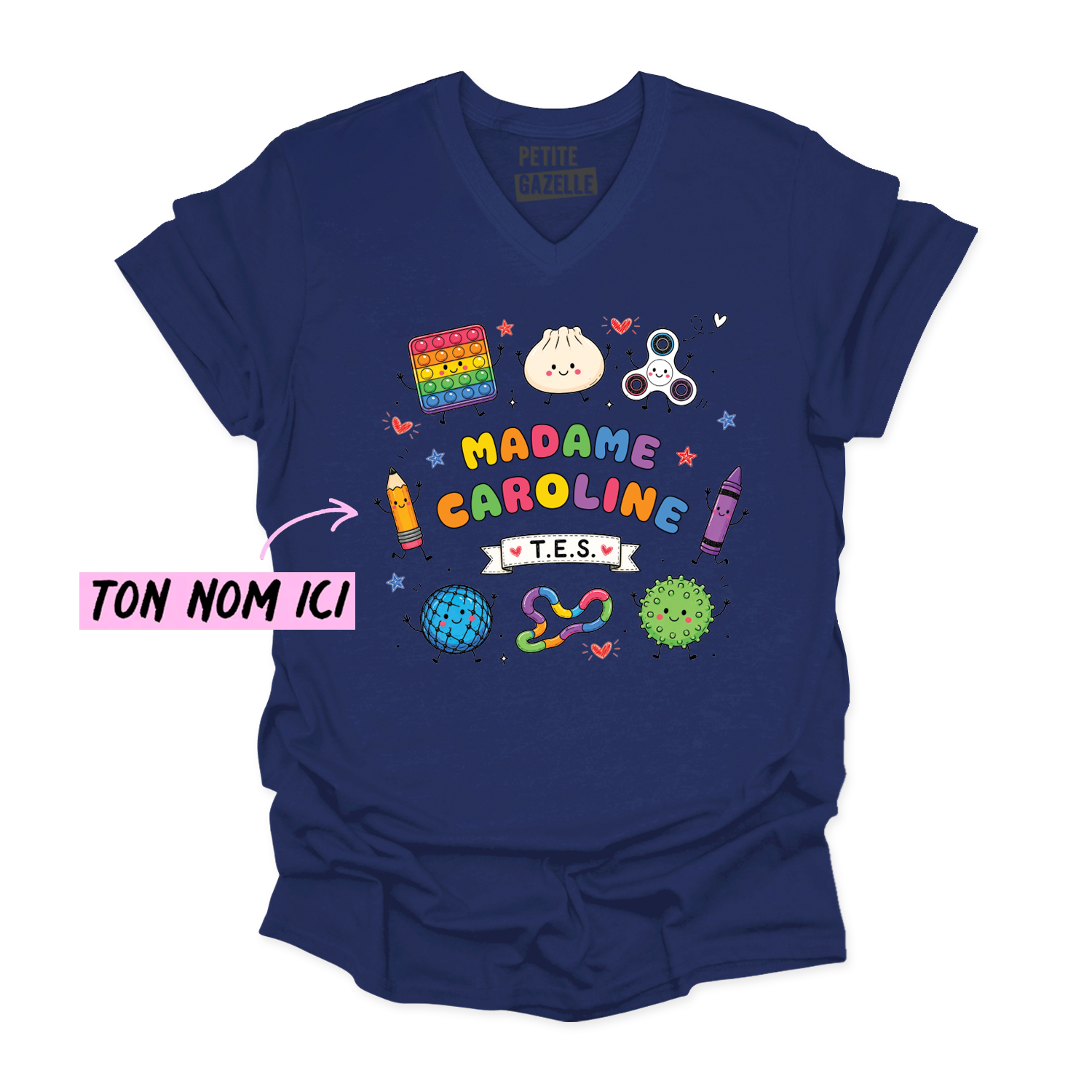 TSHIRT COL en V | Madame TES