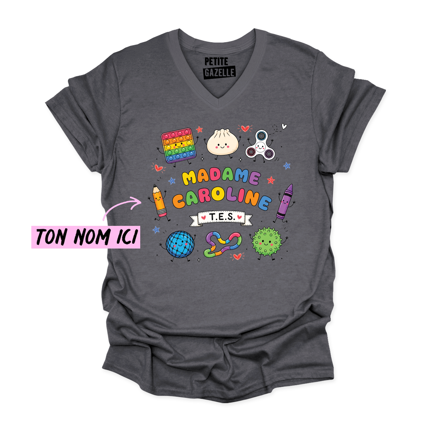 TSHIRT COL en V | Madame TES