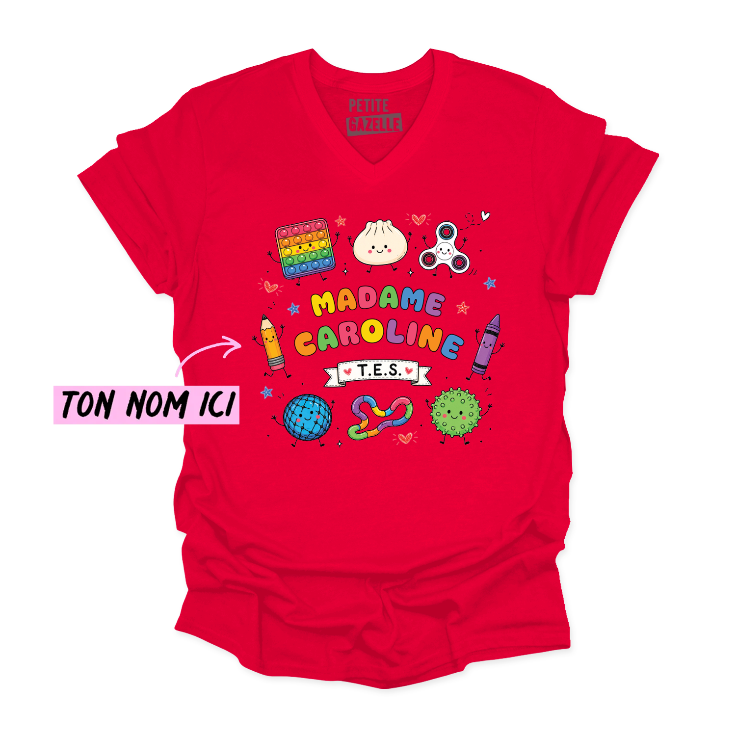 TSHIRT COL en V | Madame TES