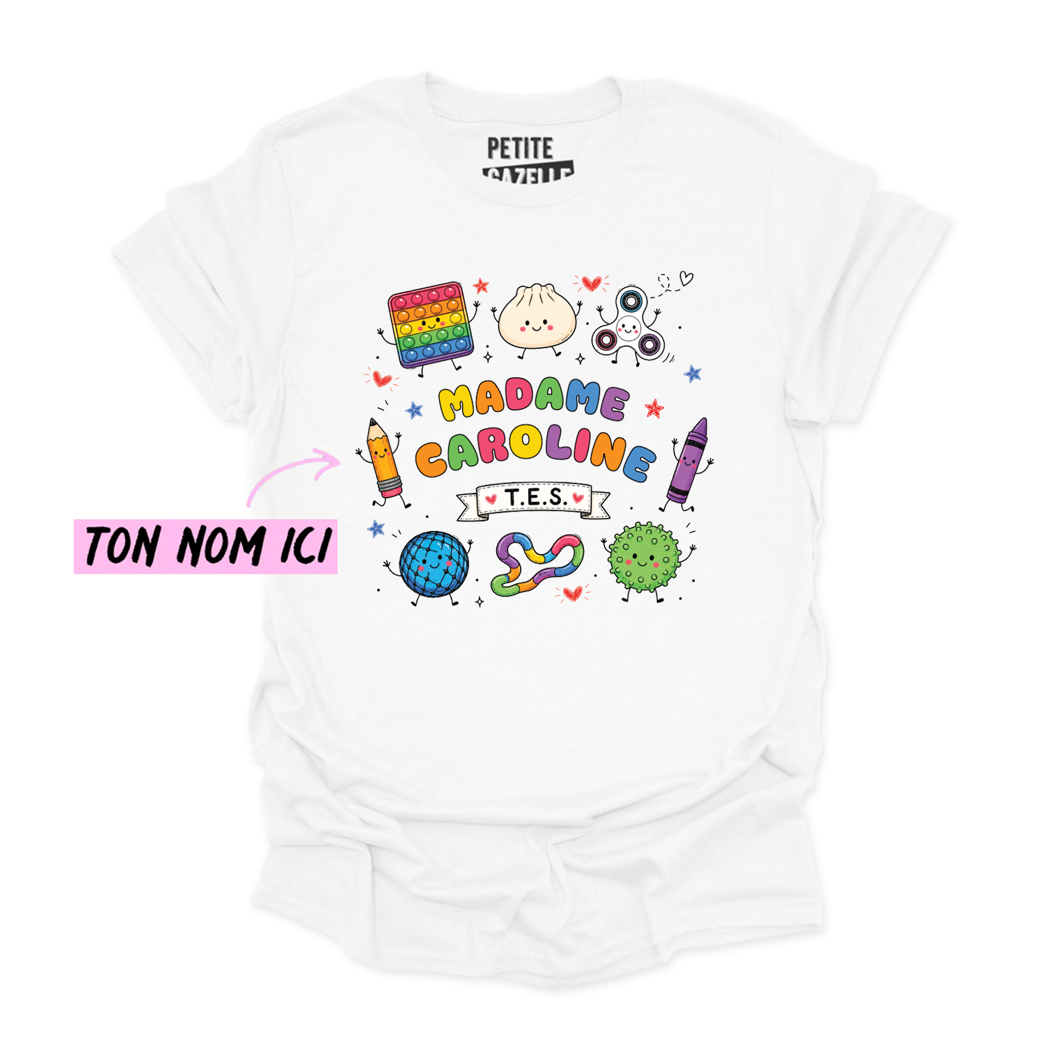 T-SHIRT COL ROND | Madame TES