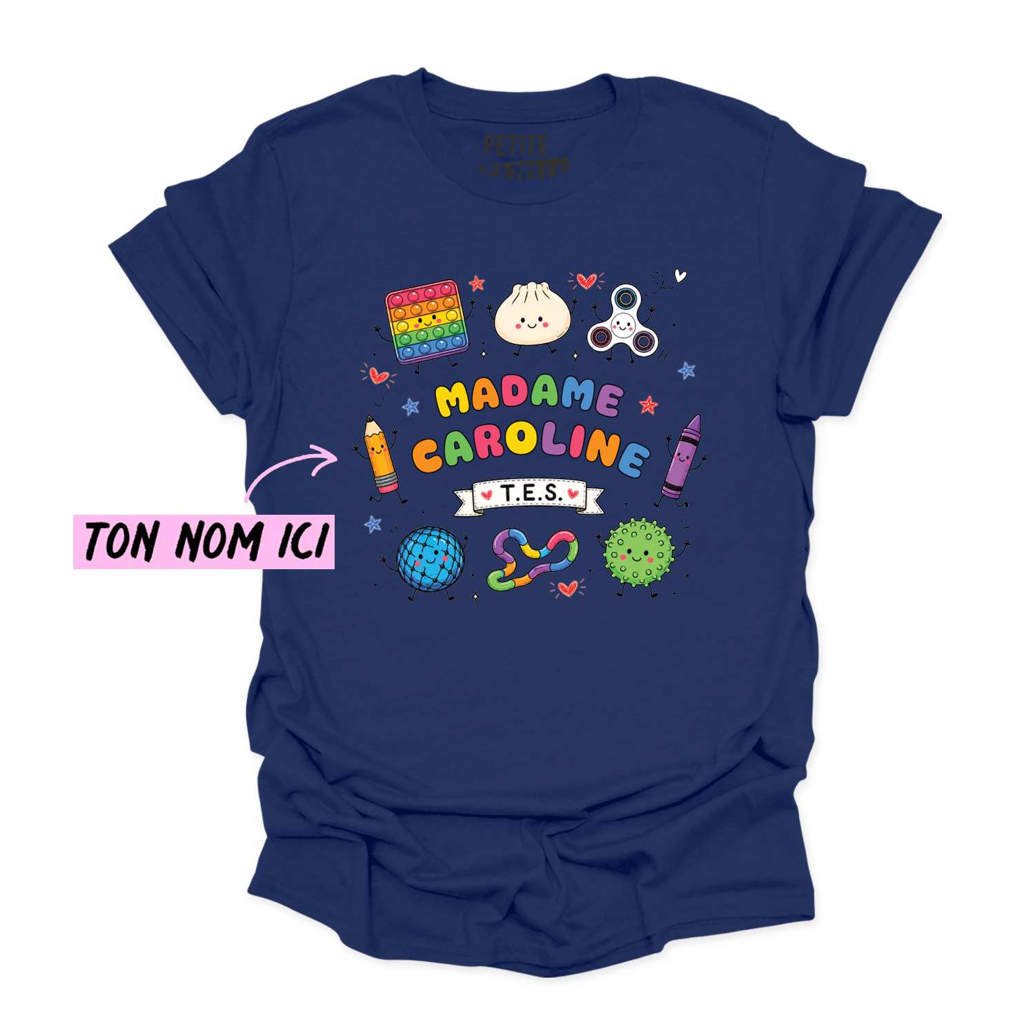 T-SHIRT COL ROND | Madame TES