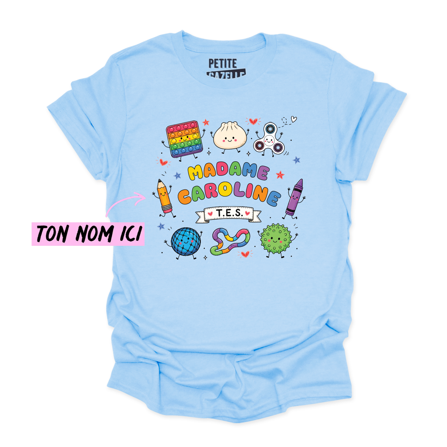 T-SHIRT COL ROND | Madame TES