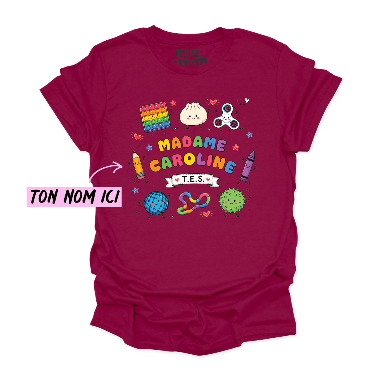 T-SHIRT COL ROND | Madame TES