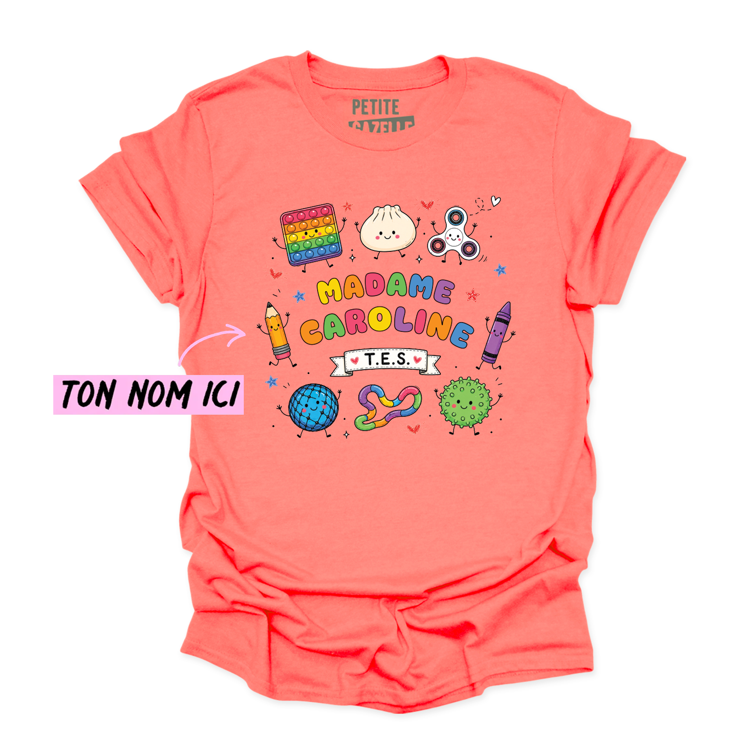 T-SHIRT COL ROND | Madame TES
