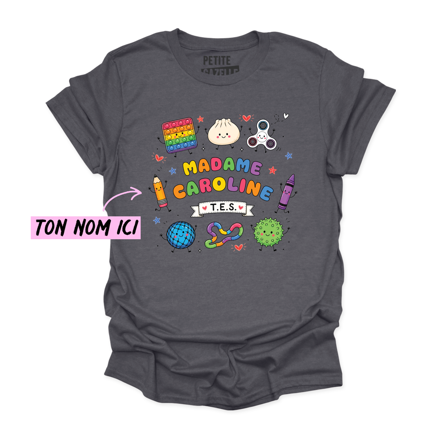 T-SHIRT COL ROND | Madame TES