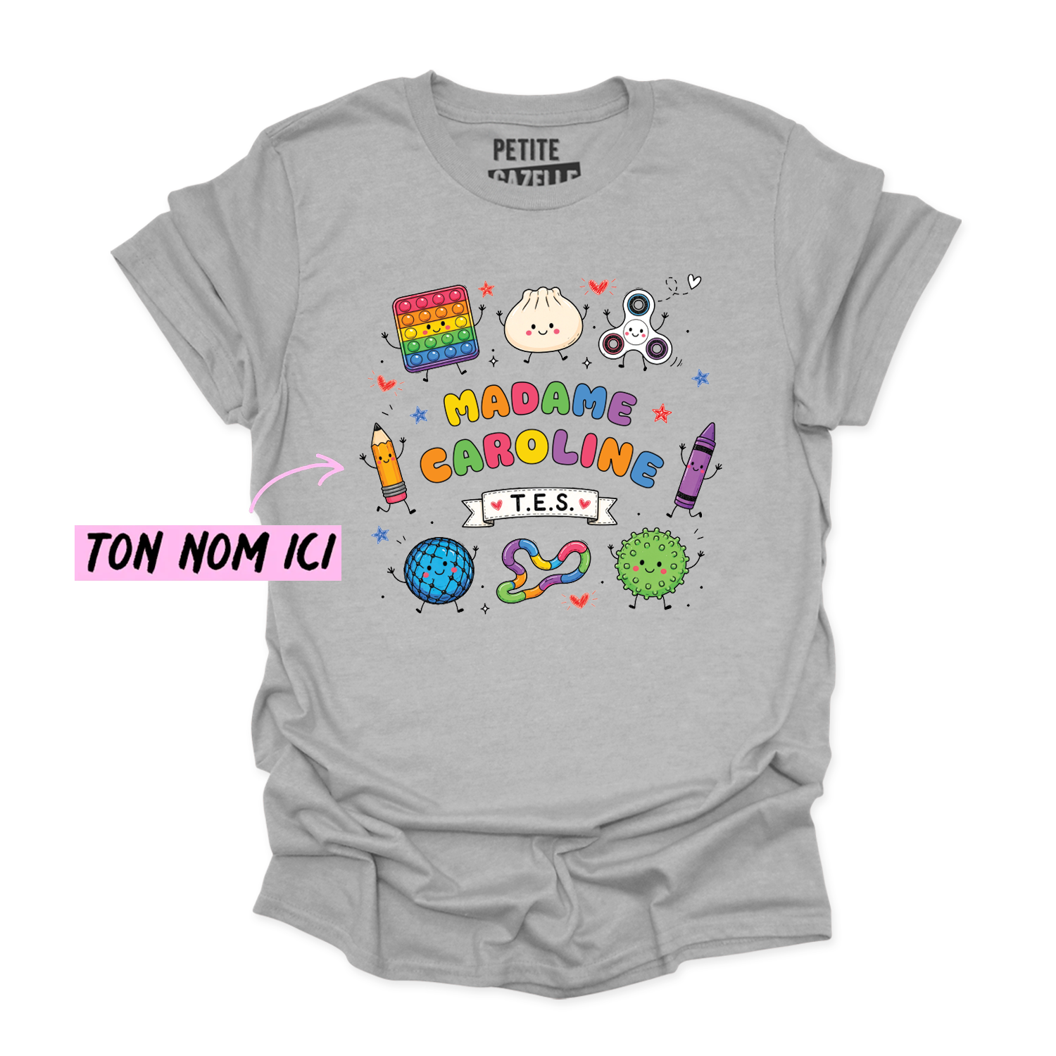 T-SHIRT COL ROND | Madame TES