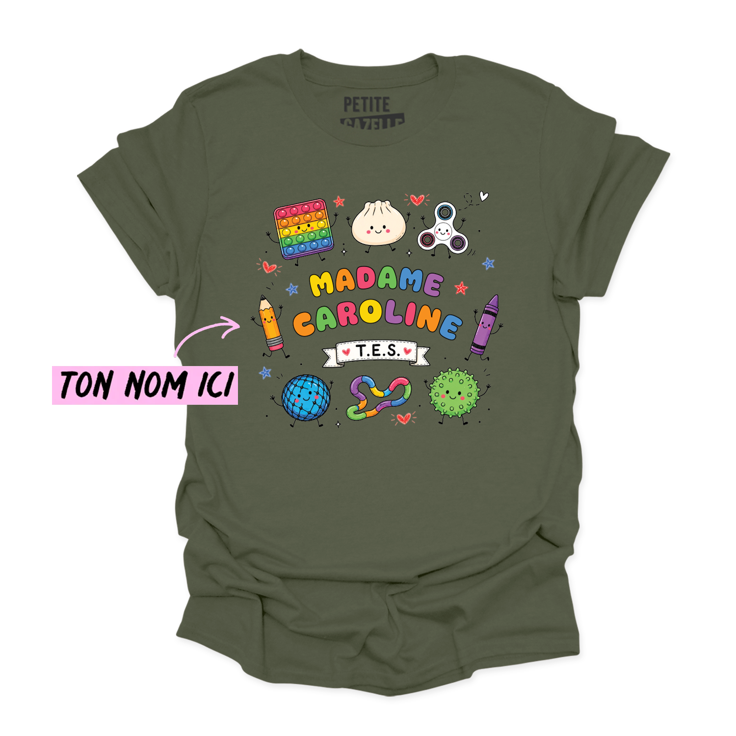 T-SHIRT COL ROND | Madame TES