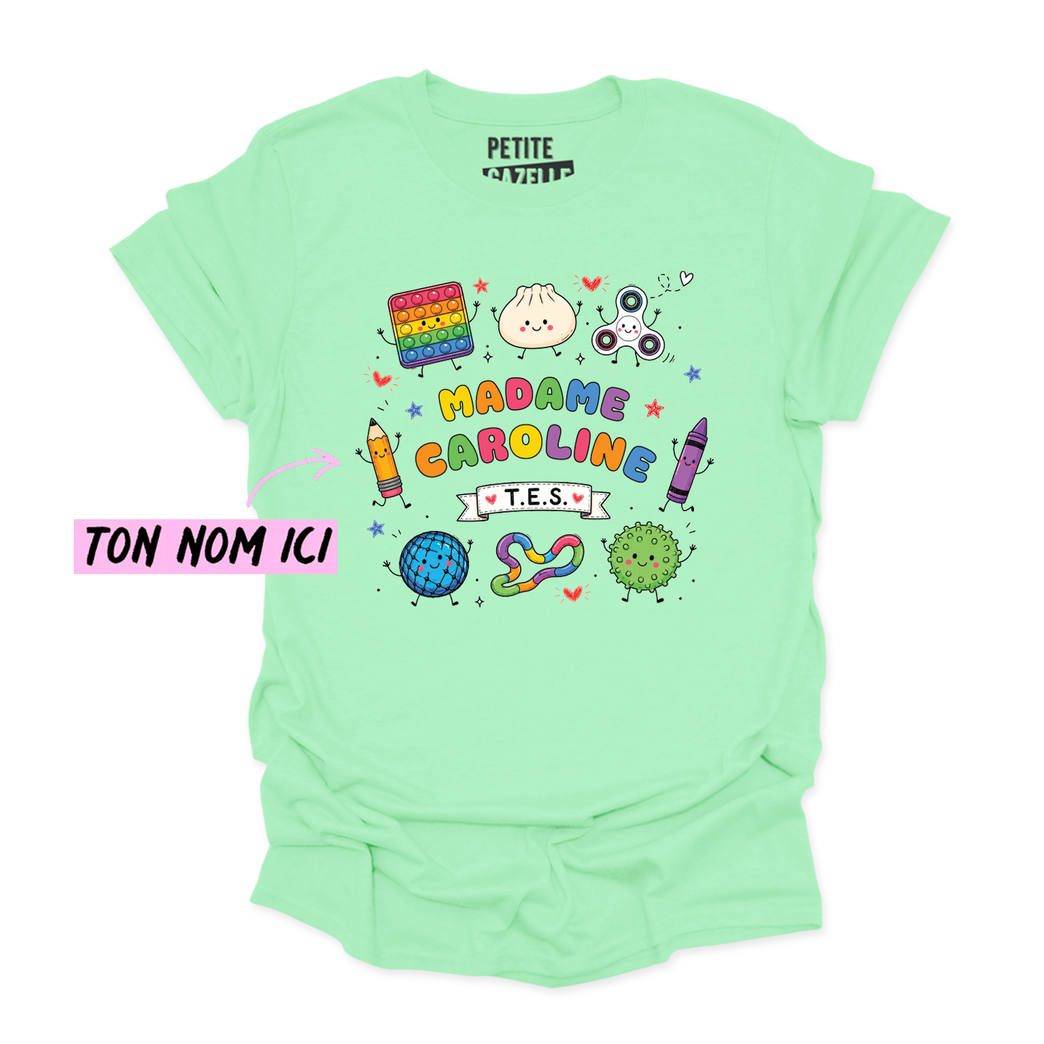 T-SHIRT COL ROND | Madame TES