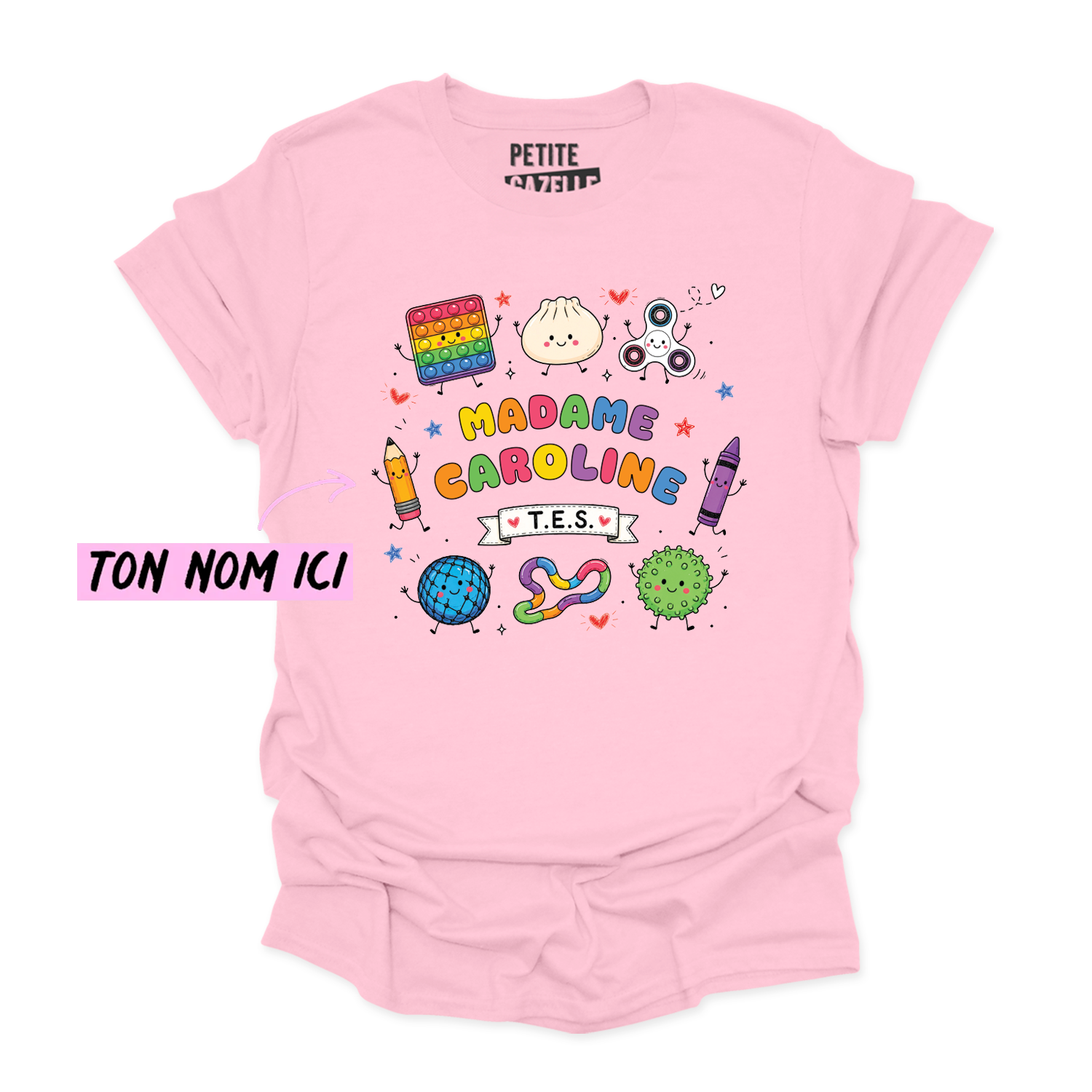 T-SHIRT COL ROND | Madame TES