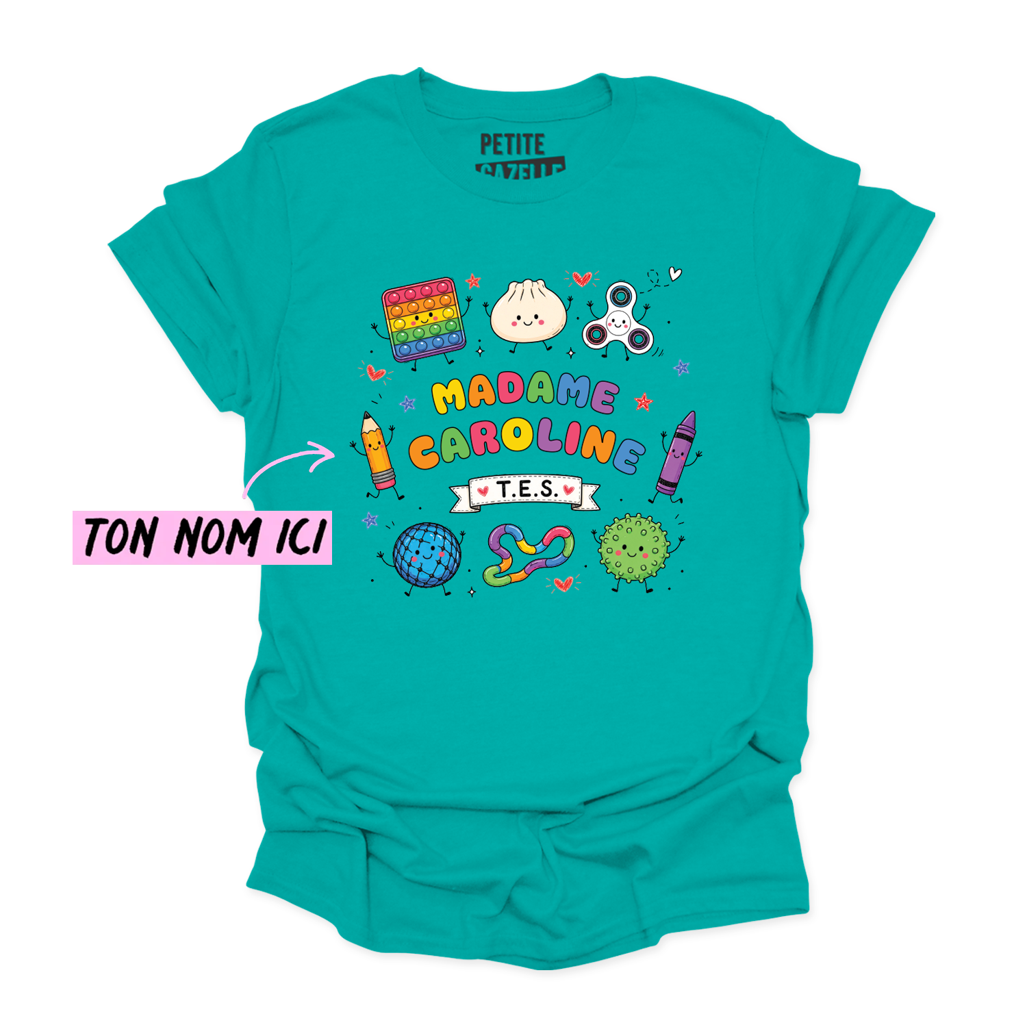 T-SHIRT COL ROND | Madame TES