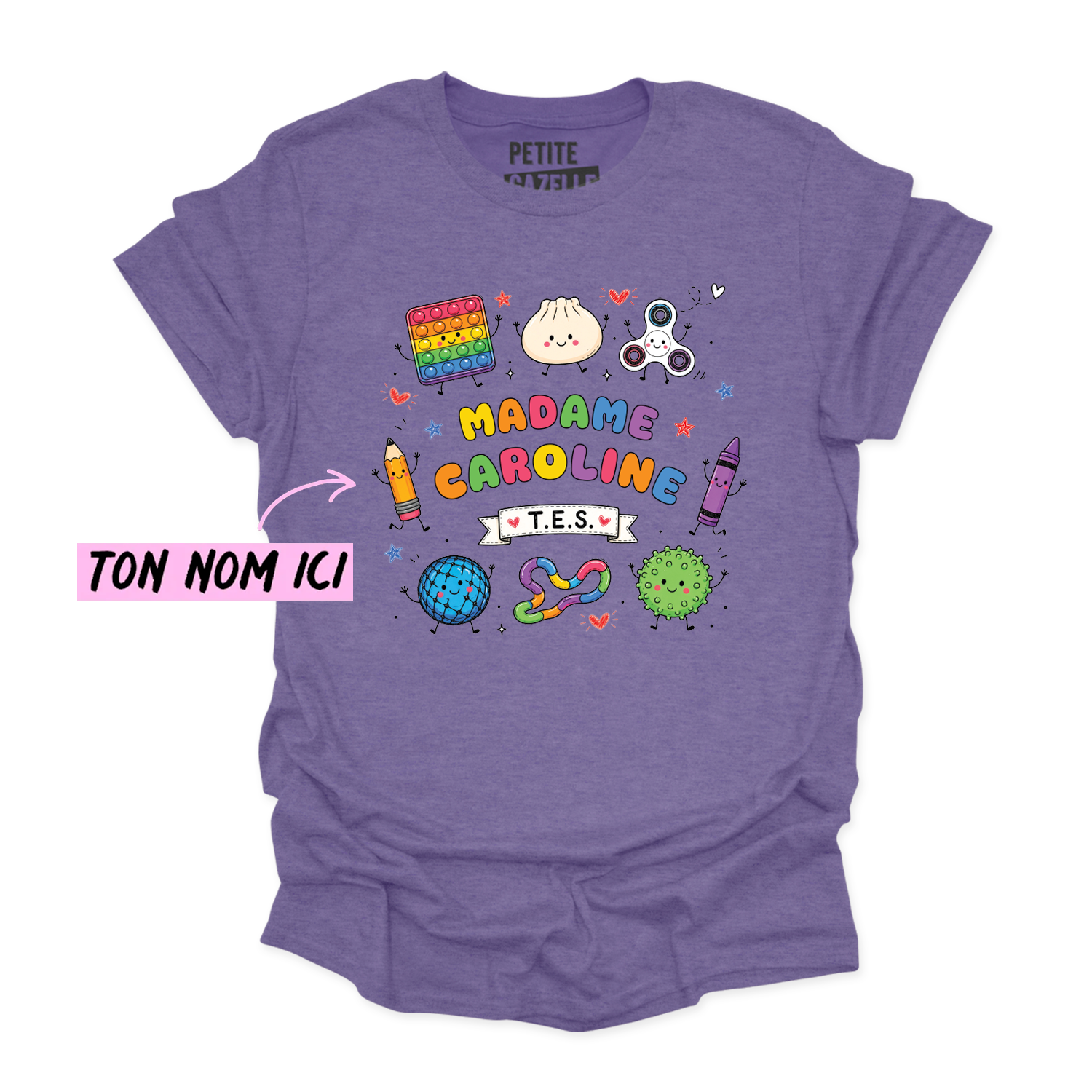 T-SHIRT COL ROND | Madame TES