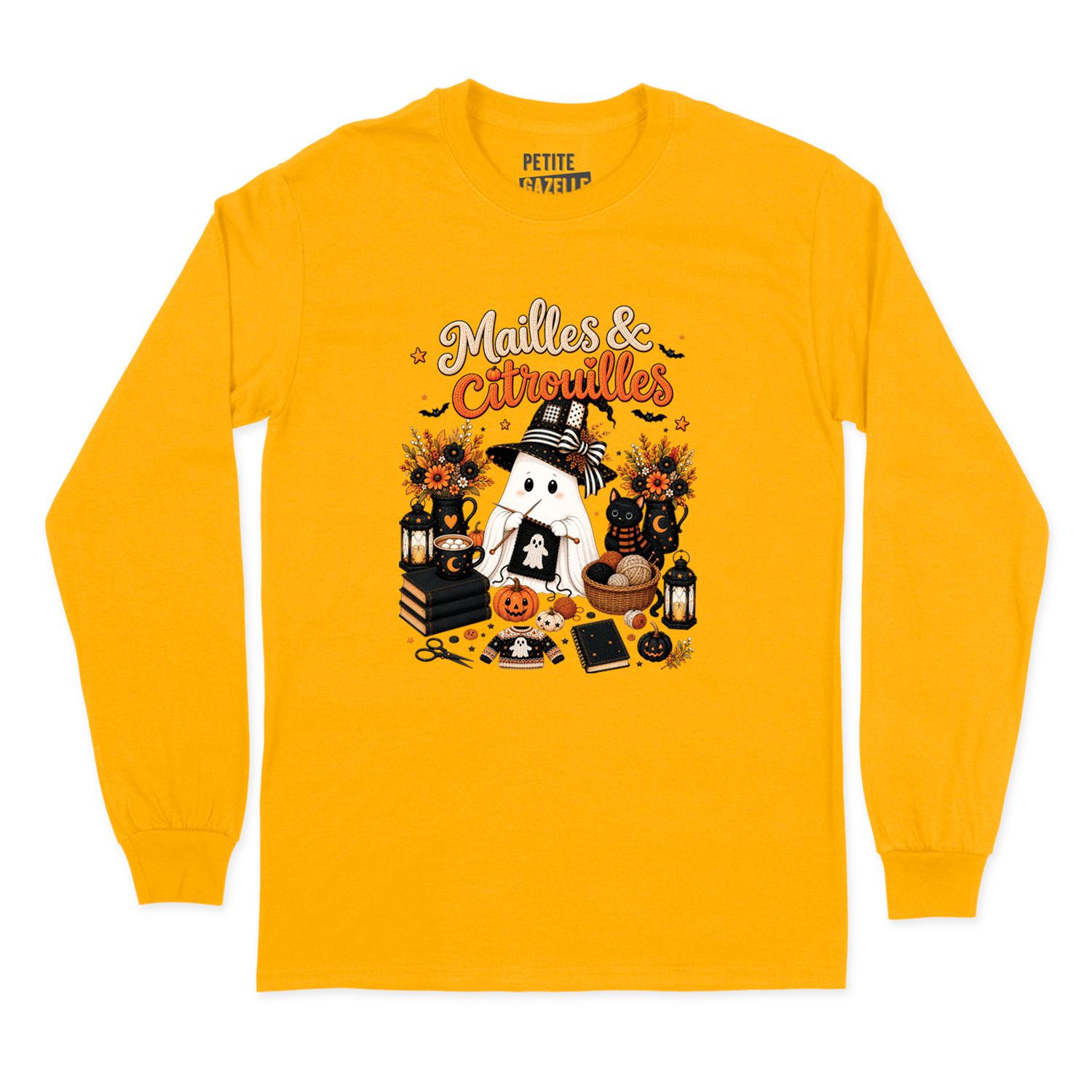 T-SHIRT À MANCHES LONGUES | Mailles & Citrouilles
