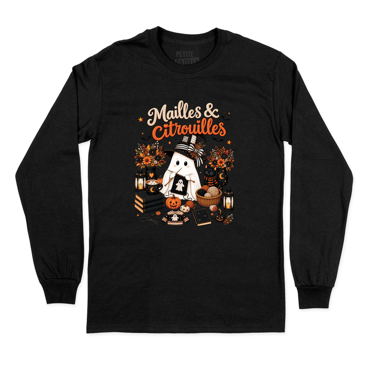T-SHIRT À MANCHES LONGUES | Mailles & Citrouilles