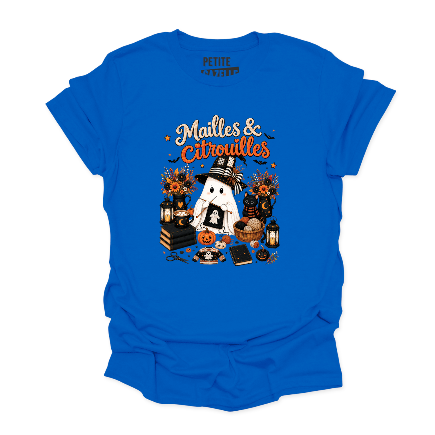 T-SHIRT COL ROND | Mailles & Citrouilles