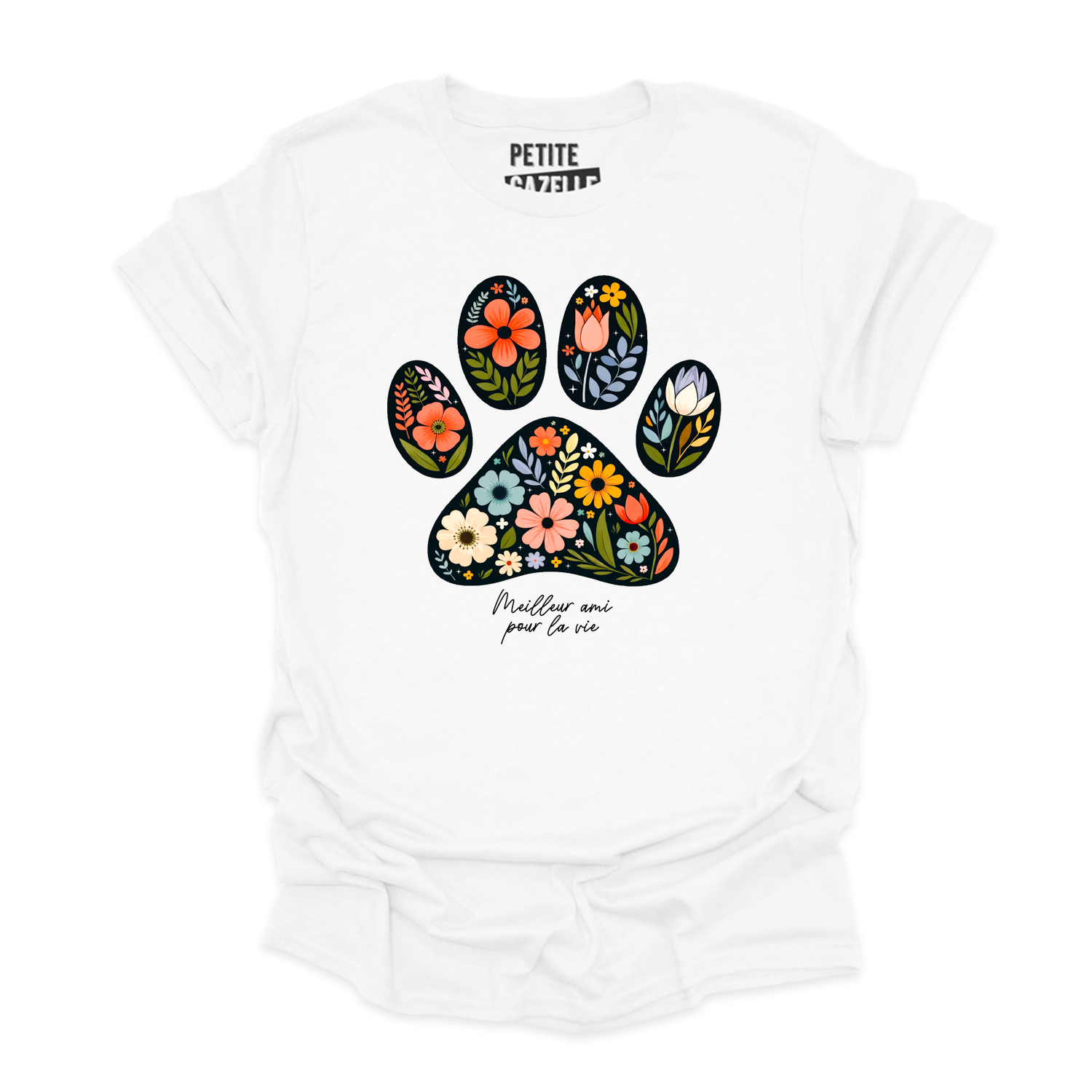 T-SHIRT COL ROND | Meilleur ami pour la vie