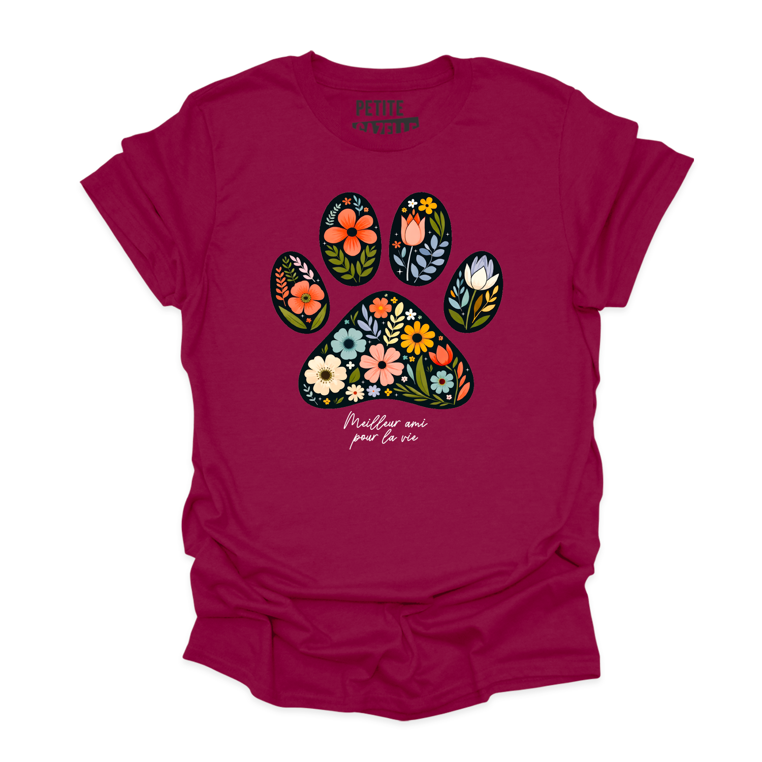 T-SHIRT COL ROND | Meilleur ami pour la vie