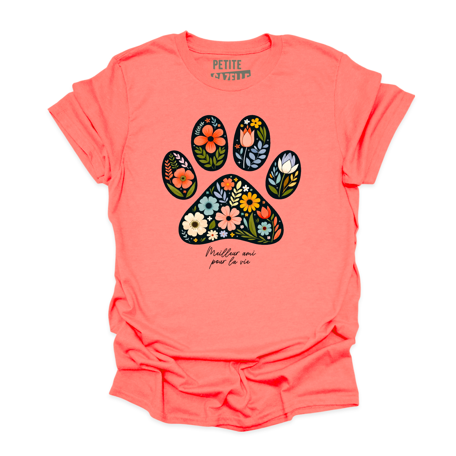 T-SHIRT COL ROND | Meilleur ami pour la vie