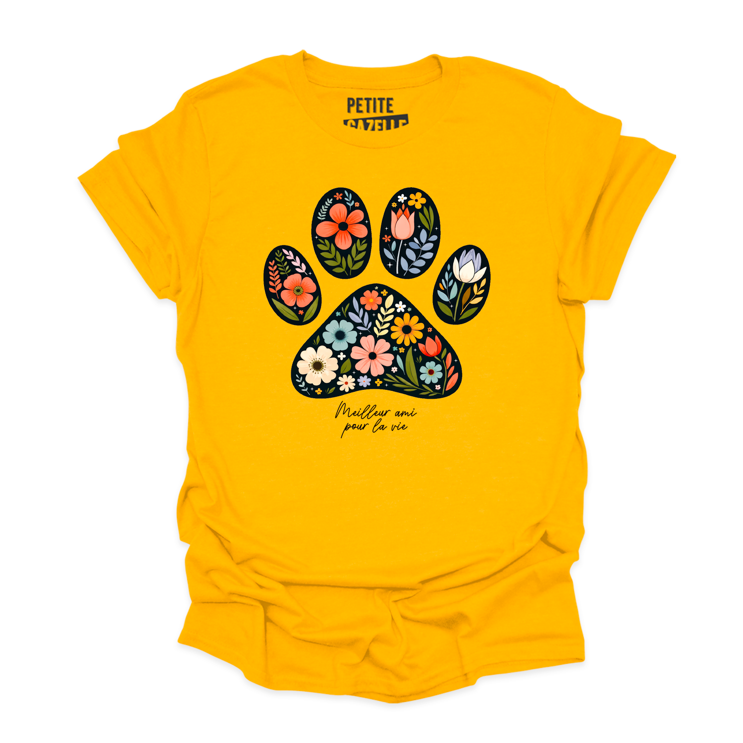 T-SHIRT COL ROND | Meilleur ami pour la vie