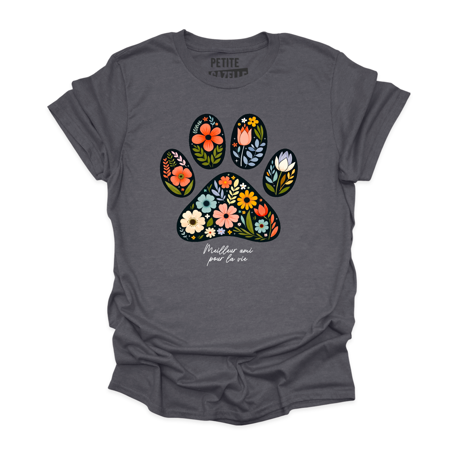 T-SHIRT COL ROND | Meilleur ami pour la vie