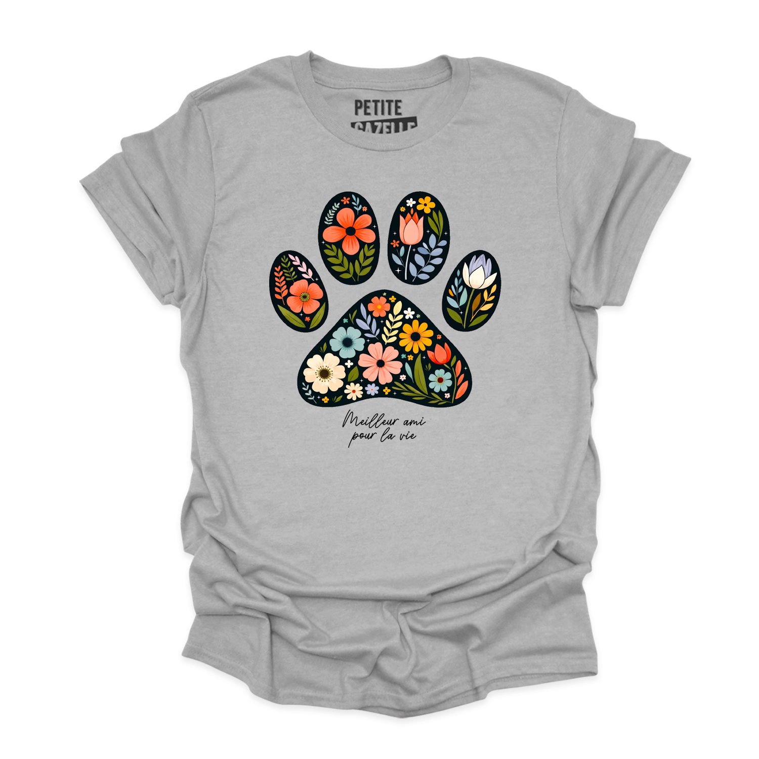 T-SHIRT COL ROND | Meilleur ami pour la vie