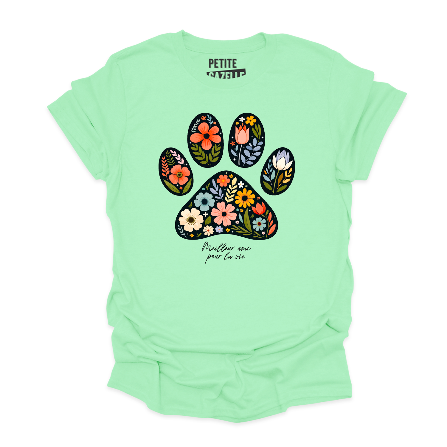 T-SHIRT COL ROND | Meilleur ami pour la vie