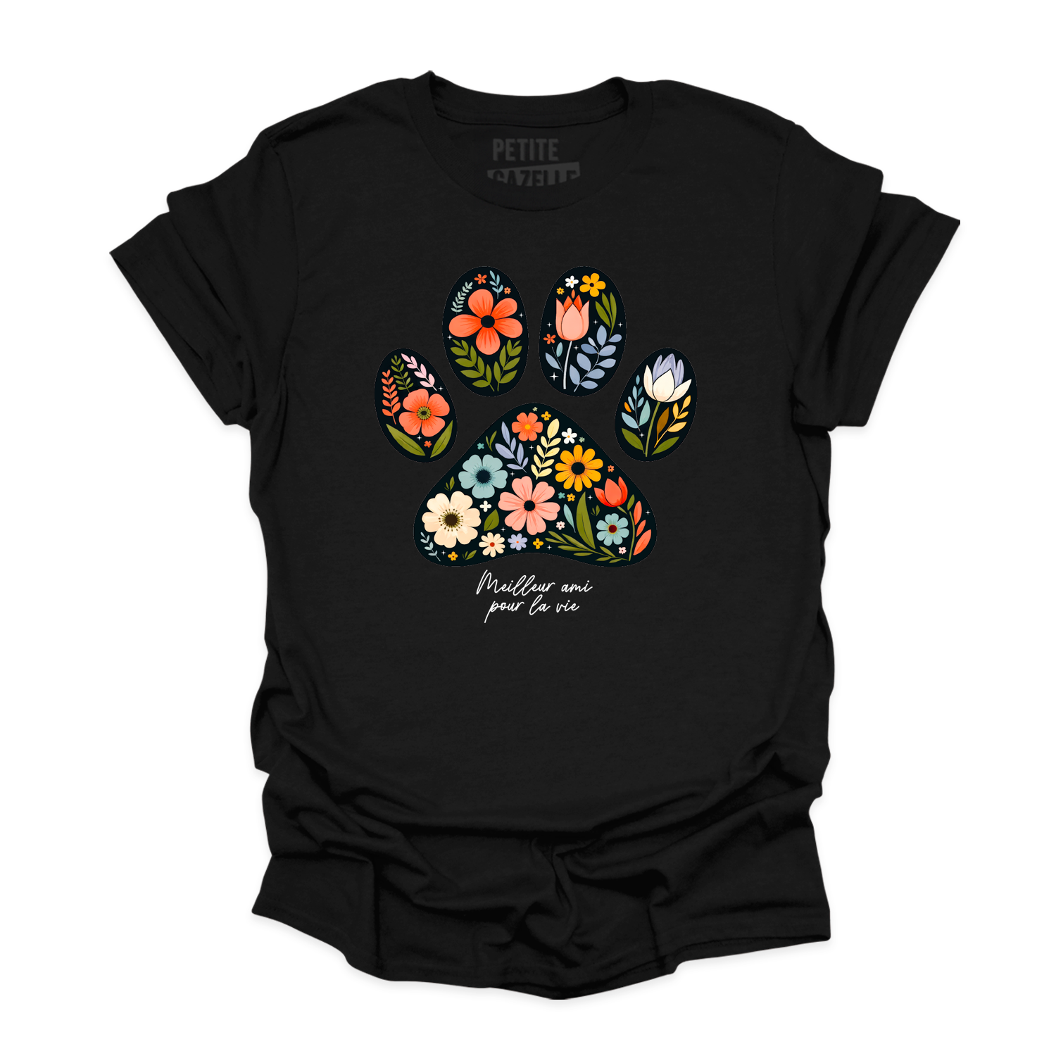 T-SHIRT COL ROND | Meilleur ami pour la vie