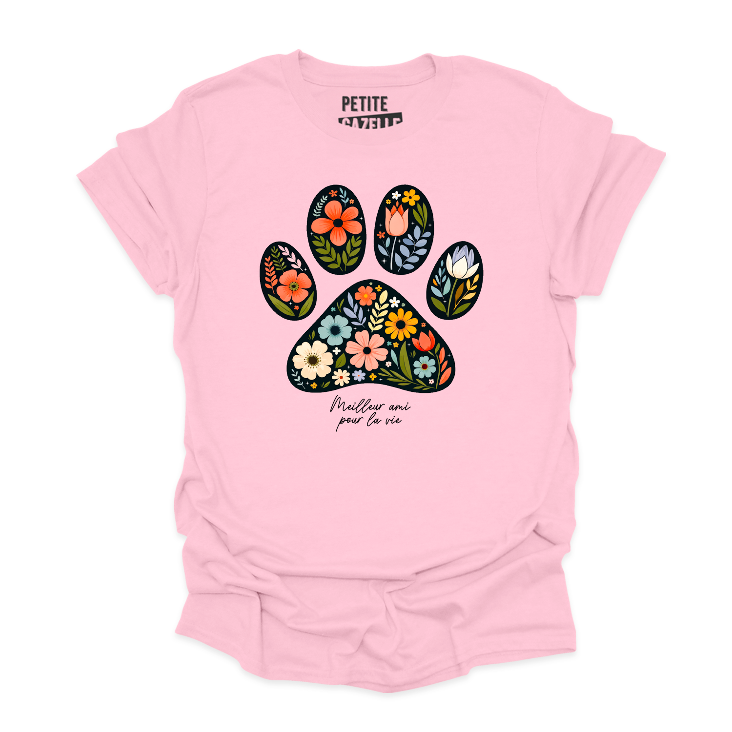 T-SHIRT COL ROND | Meilleur ami pour la vie