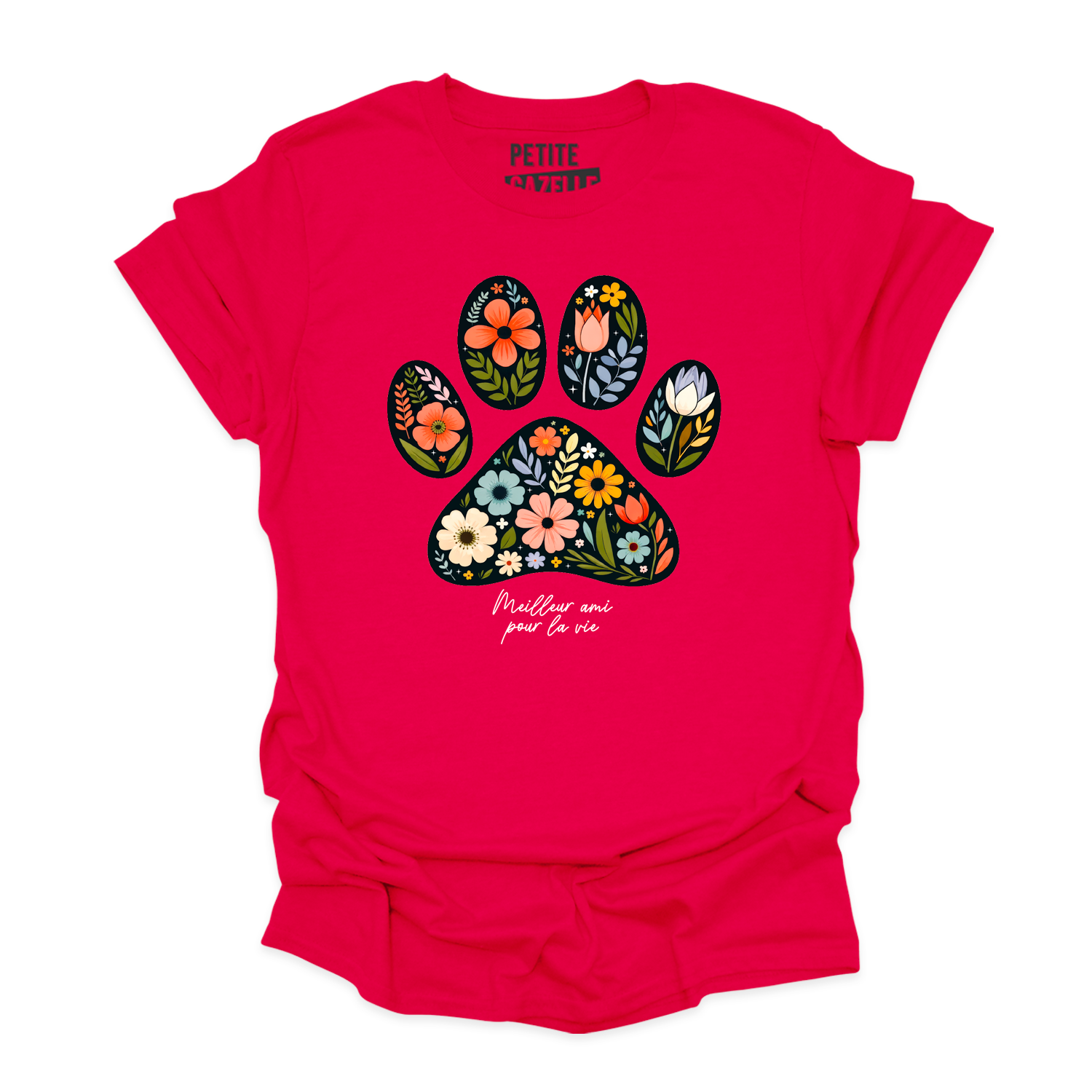 T-SHIRT COL ROND | Meilleur ami pour la vie
