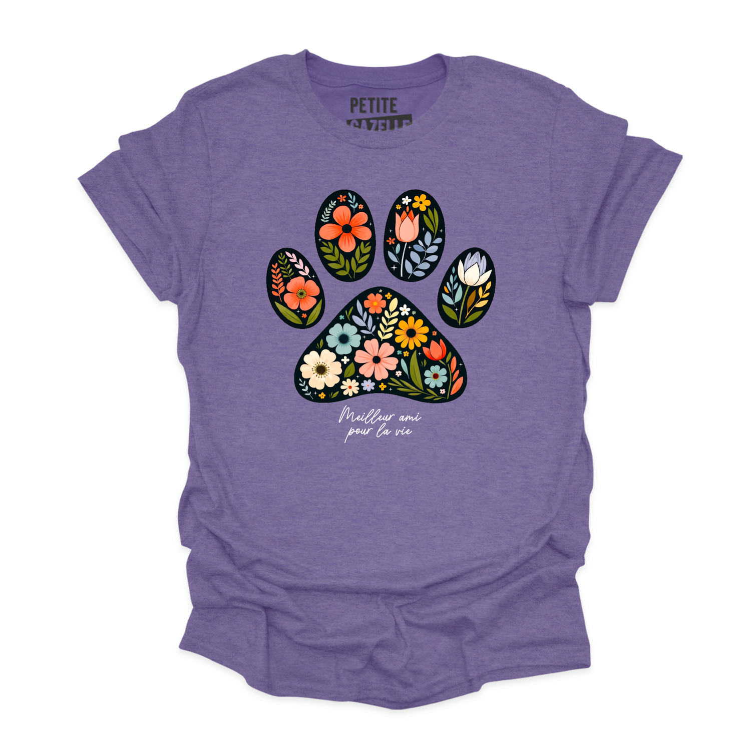 T-SHIRT COL ROND | Meilleur ami pour la vie