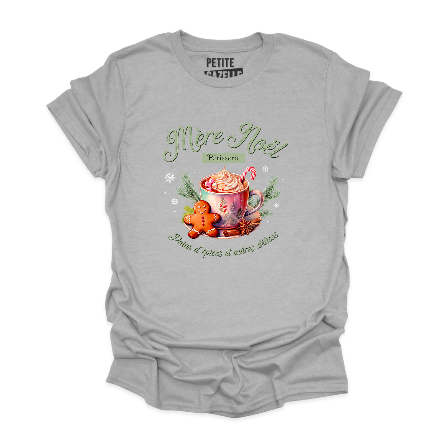 T-SHIRT COL ROND | Mère Noël Pâtisserie