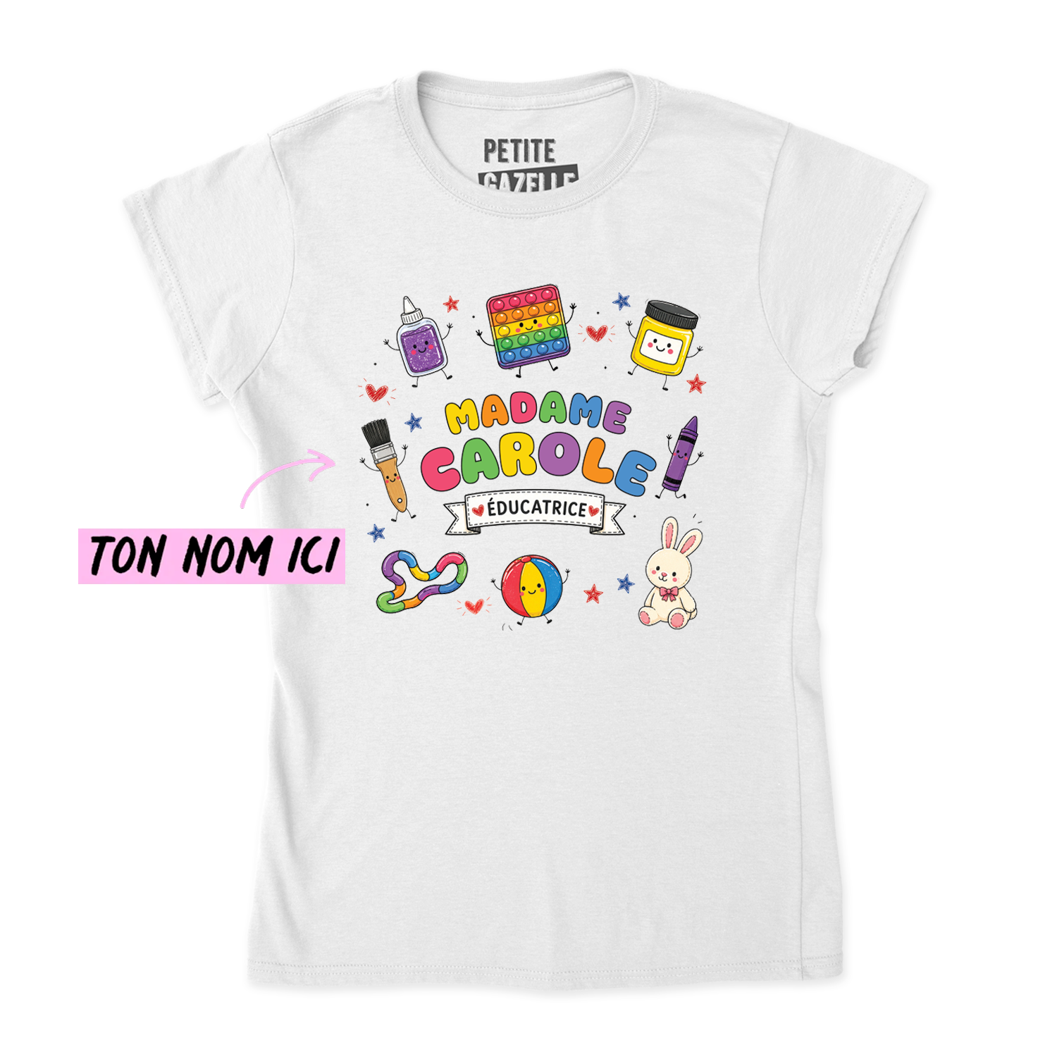 TSHIRT AJUSTÉ | Madame Éducatrice