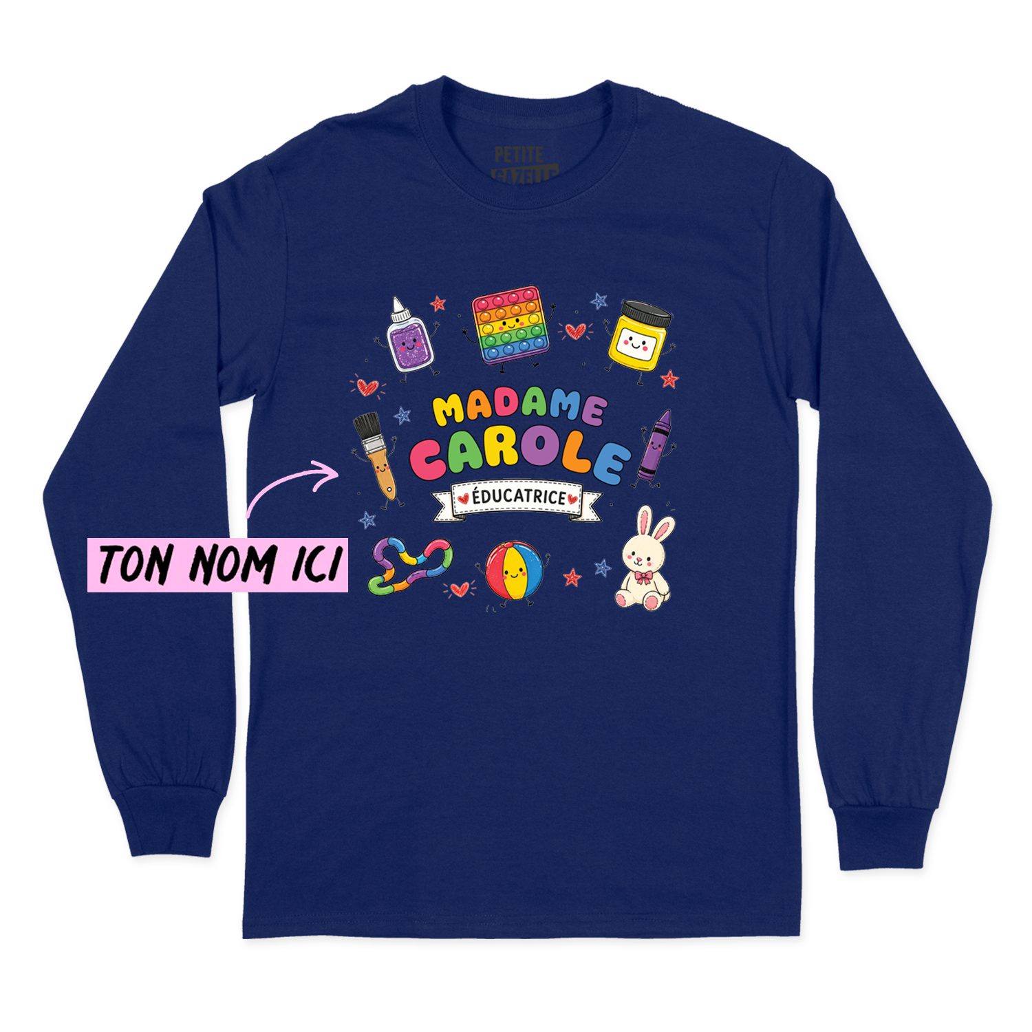 T-SHIRT À MANCHES LONGUES | Madame Éducatrice