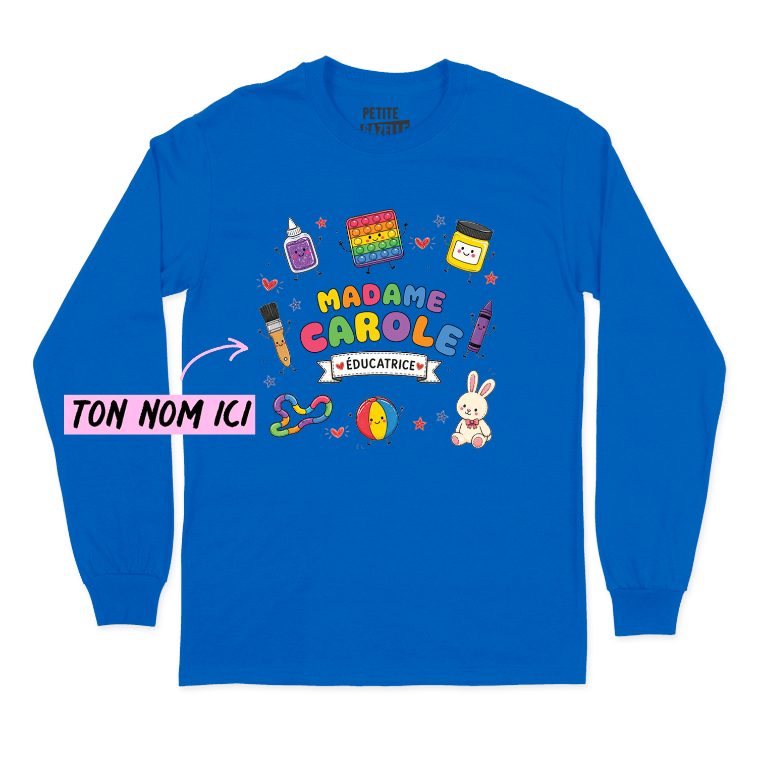 T-SHIRT À MANCHES LONGUES | Madame Éducatrice