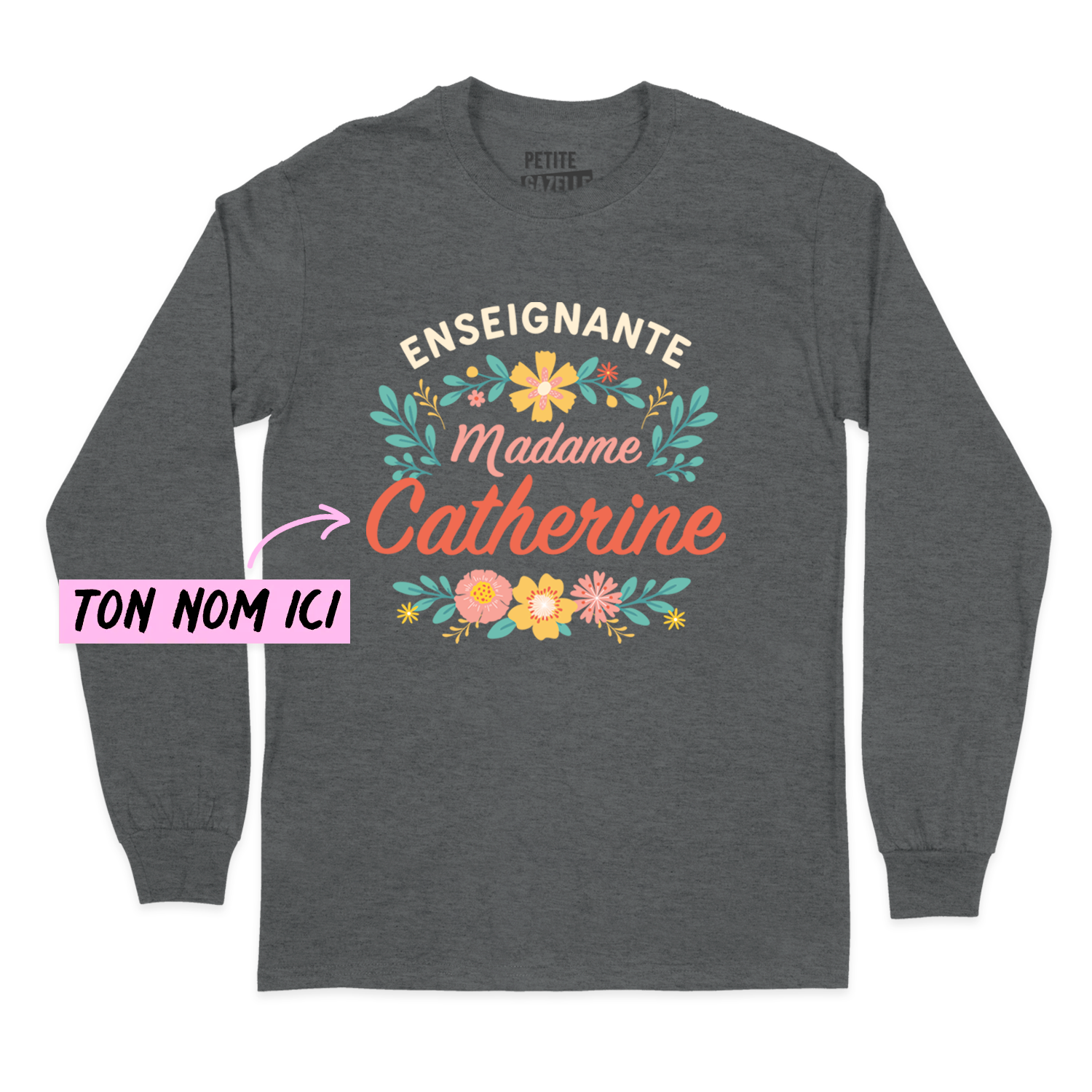 T-SHIRT À MANCHES LONGUES | Madame Fleurs