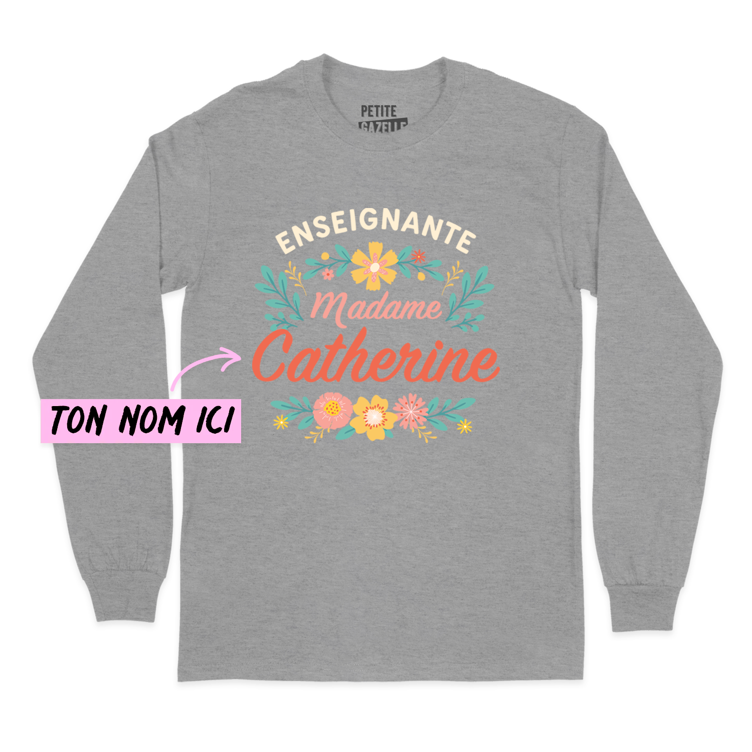 T-SHIRT À MANCHES LONGUES | Madame Fleurs