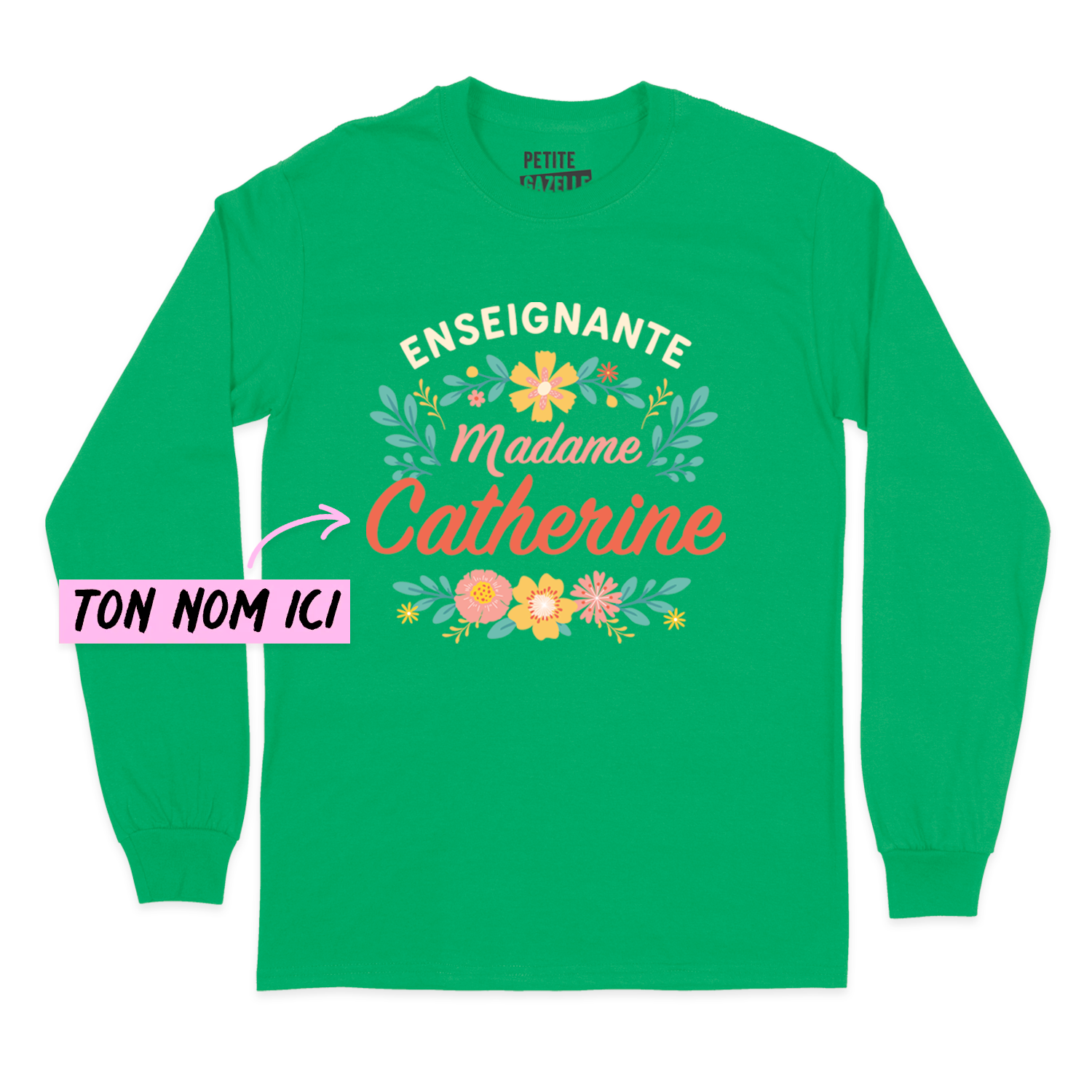 T-SHIRT À MANCHES LONGUES | Madame Fleurs