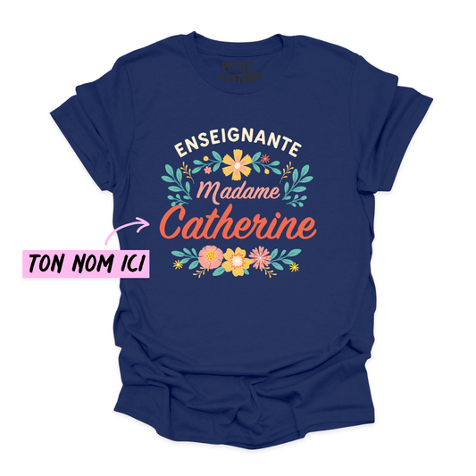 T-SHIRT COL ROND | Madame Fleurs