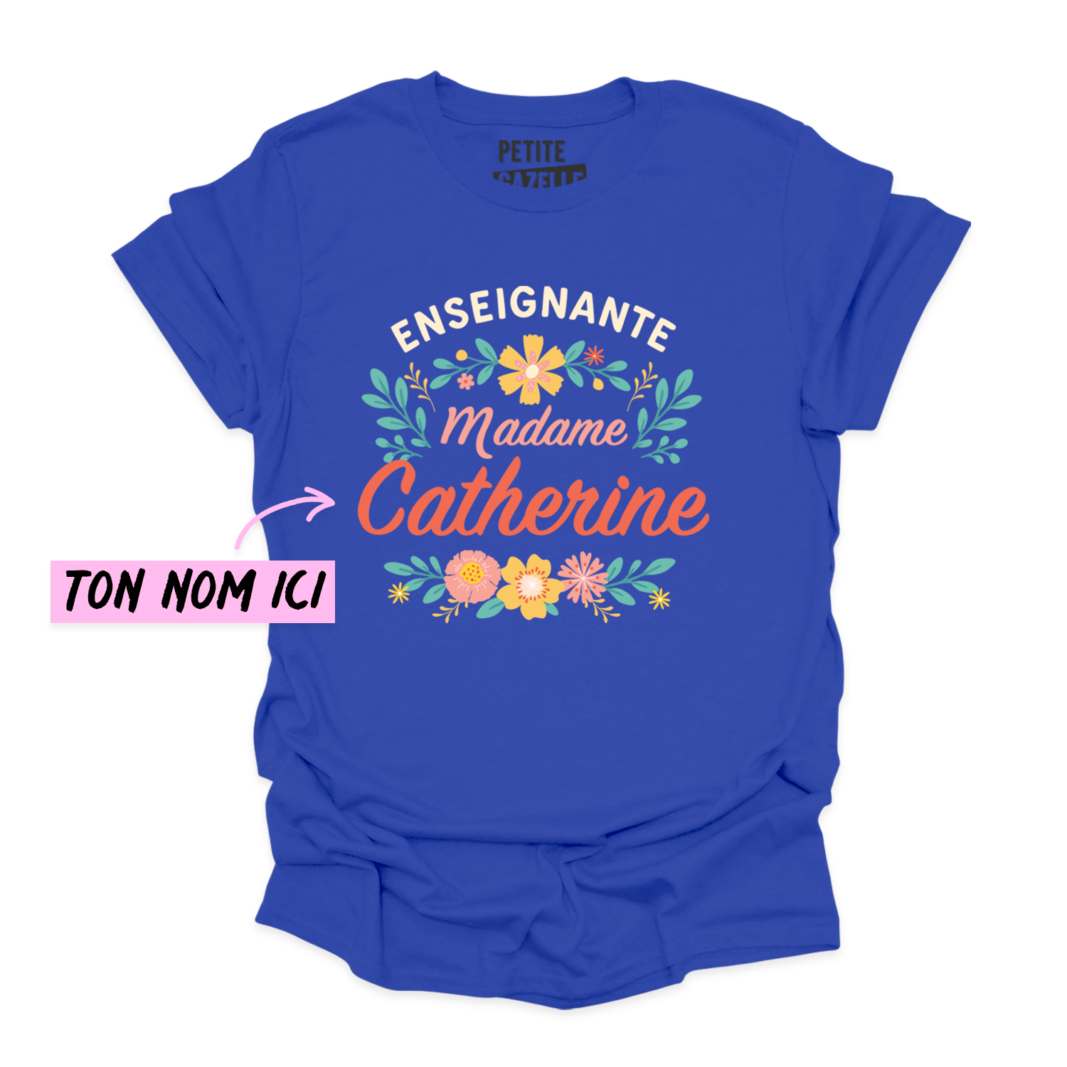 T-SHIRT COL ROND | Madame Fleurs