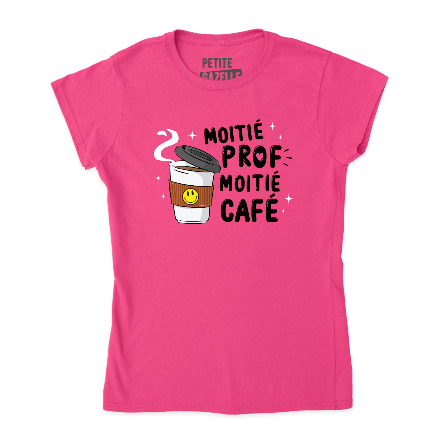 TSHIRT AJUSTÉ | Moitié Prof, Moitié Café