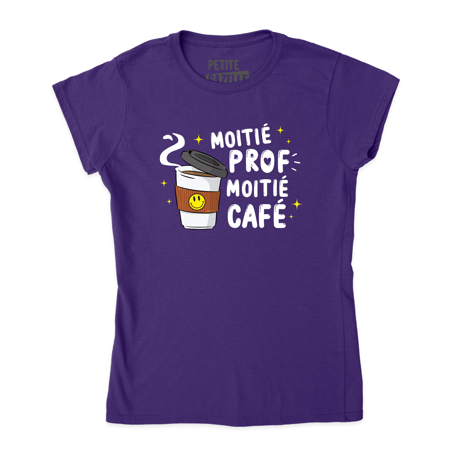 TSHIRT AJUSTÉ | Moitié Prof, Moitié Café