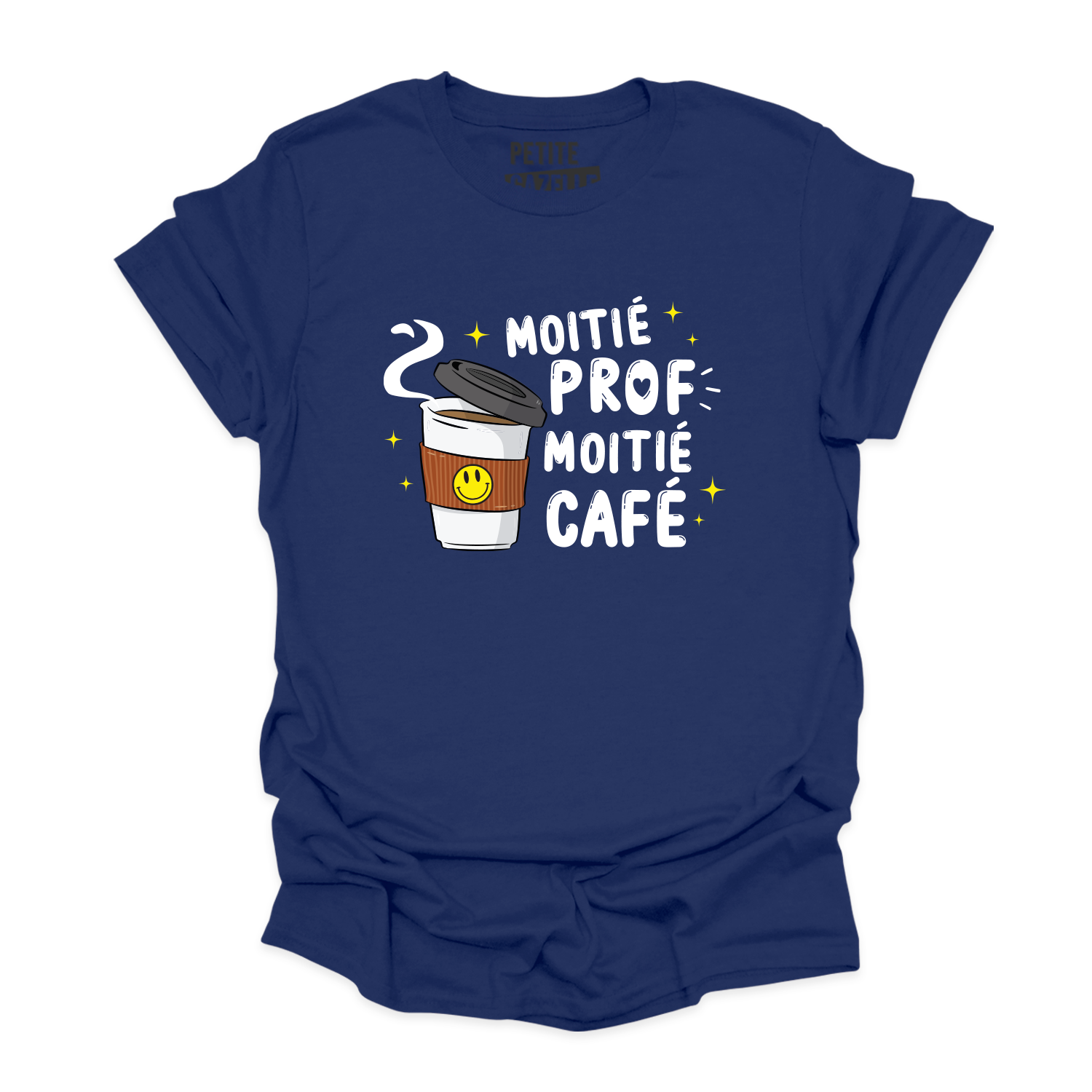 T-SHIRT COL ROND | Moitié Prof, Moitié Café