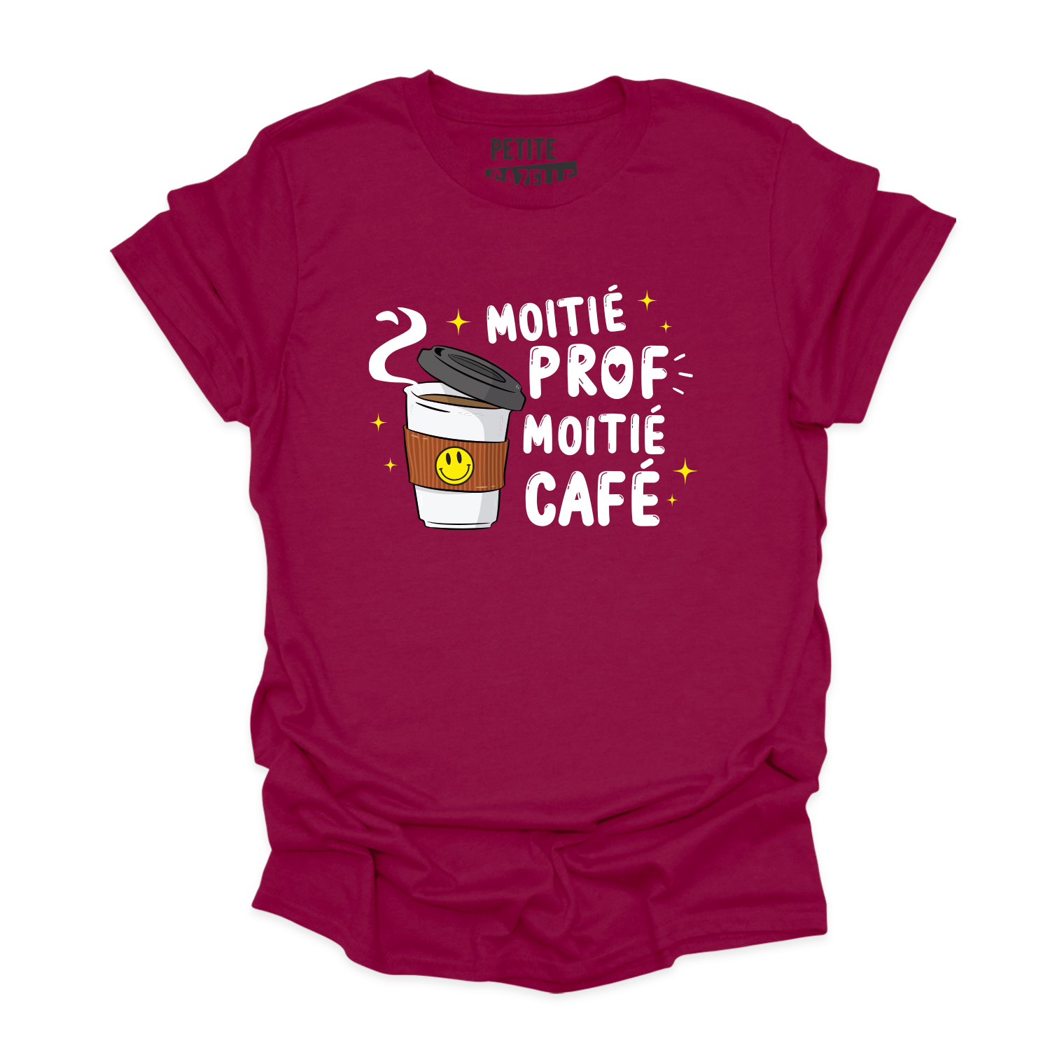 T-SHIRT COL ROND | Moitié Prof, Moitié Café