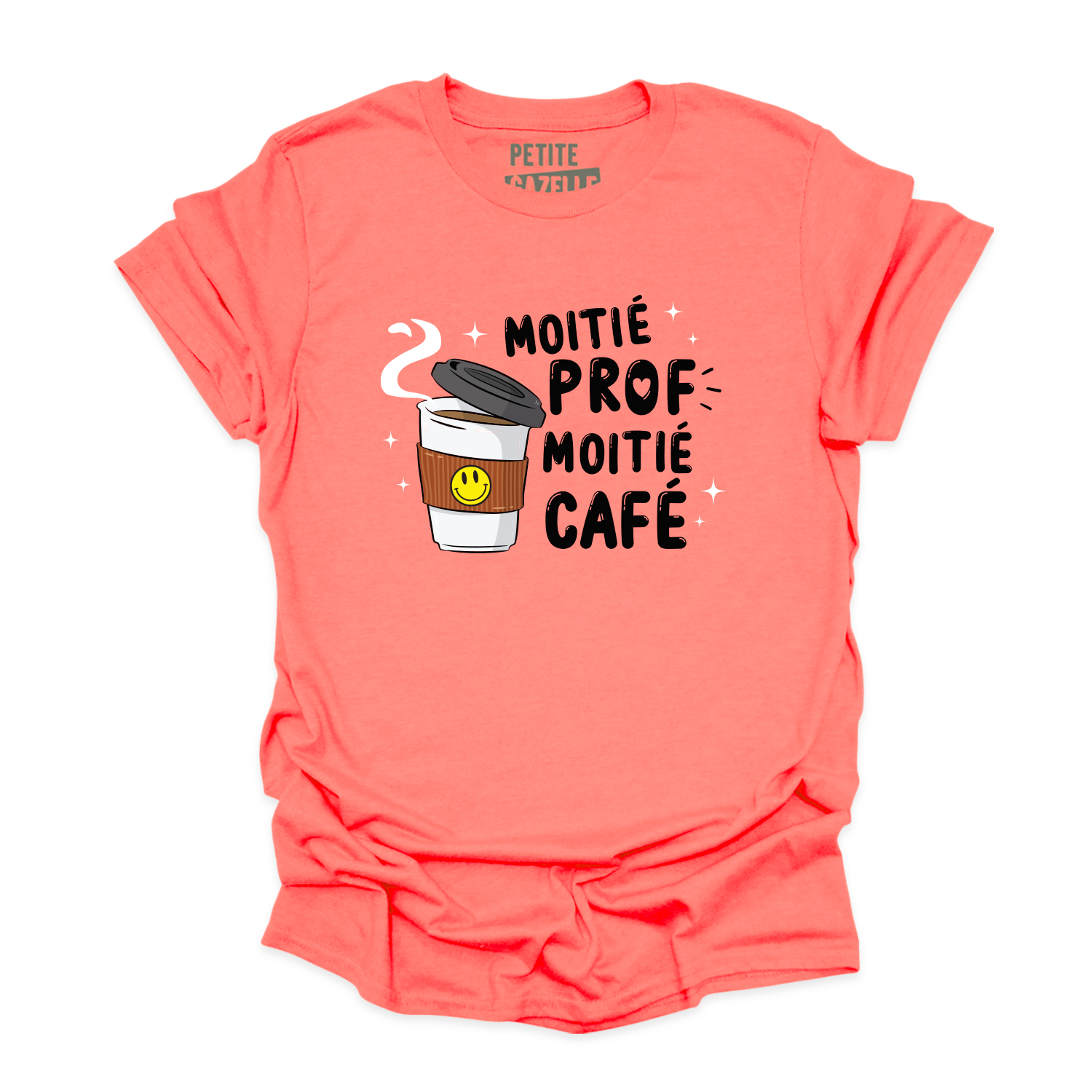 T-SHIRT COL ROND | Moitié Prof, Moitié Café
