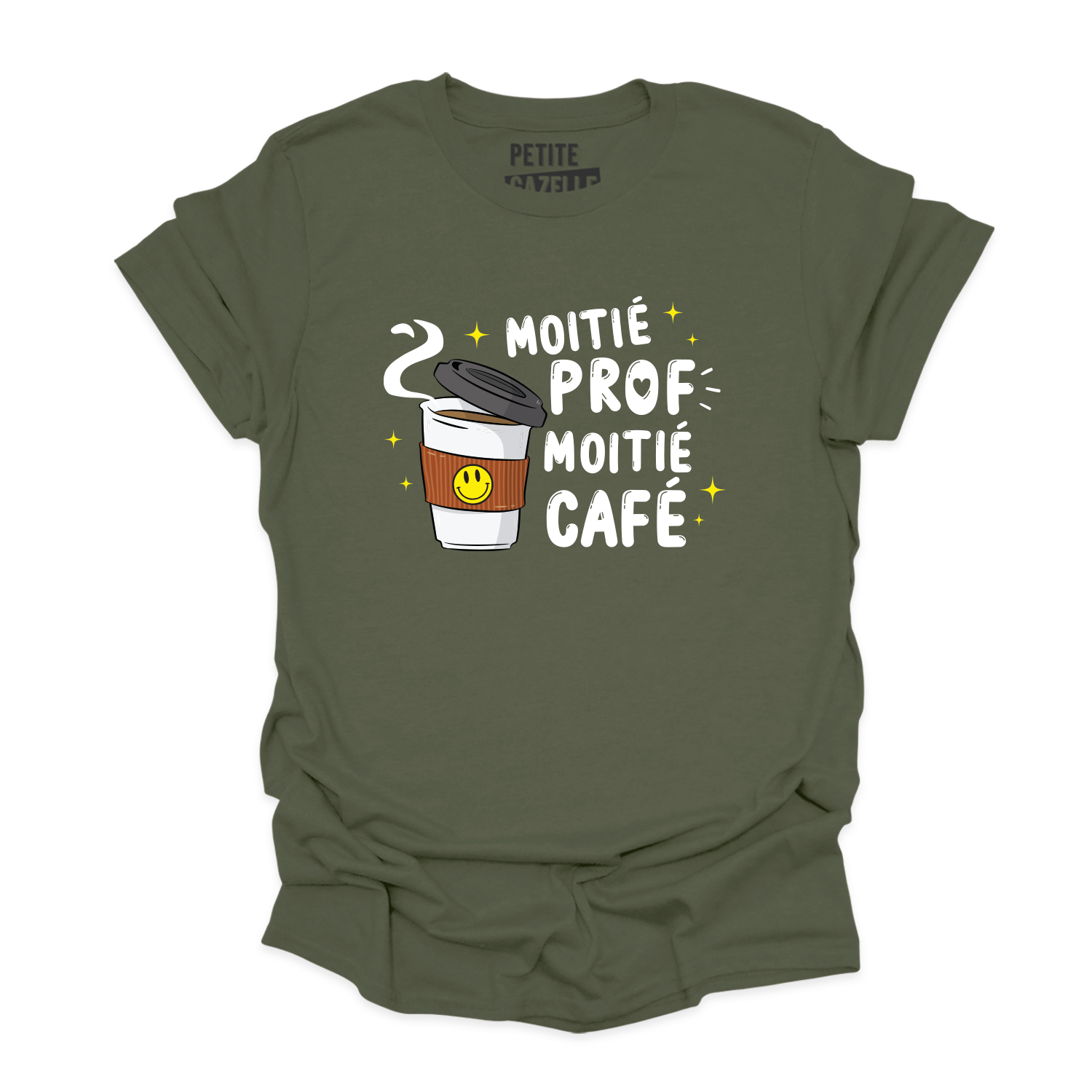 T-SHIRT COL ROND | Moitié Prof, Moitié Café
