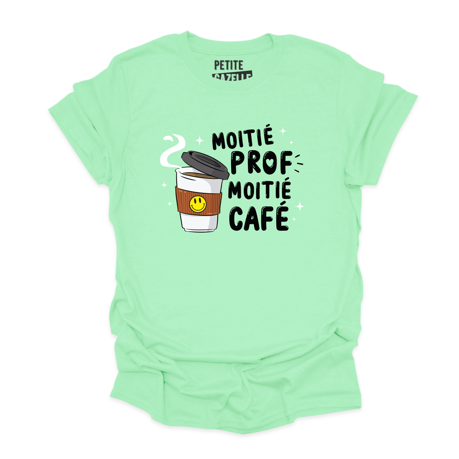 T-SHIRT COL ROND | Moitié Prof, Moitié Café
