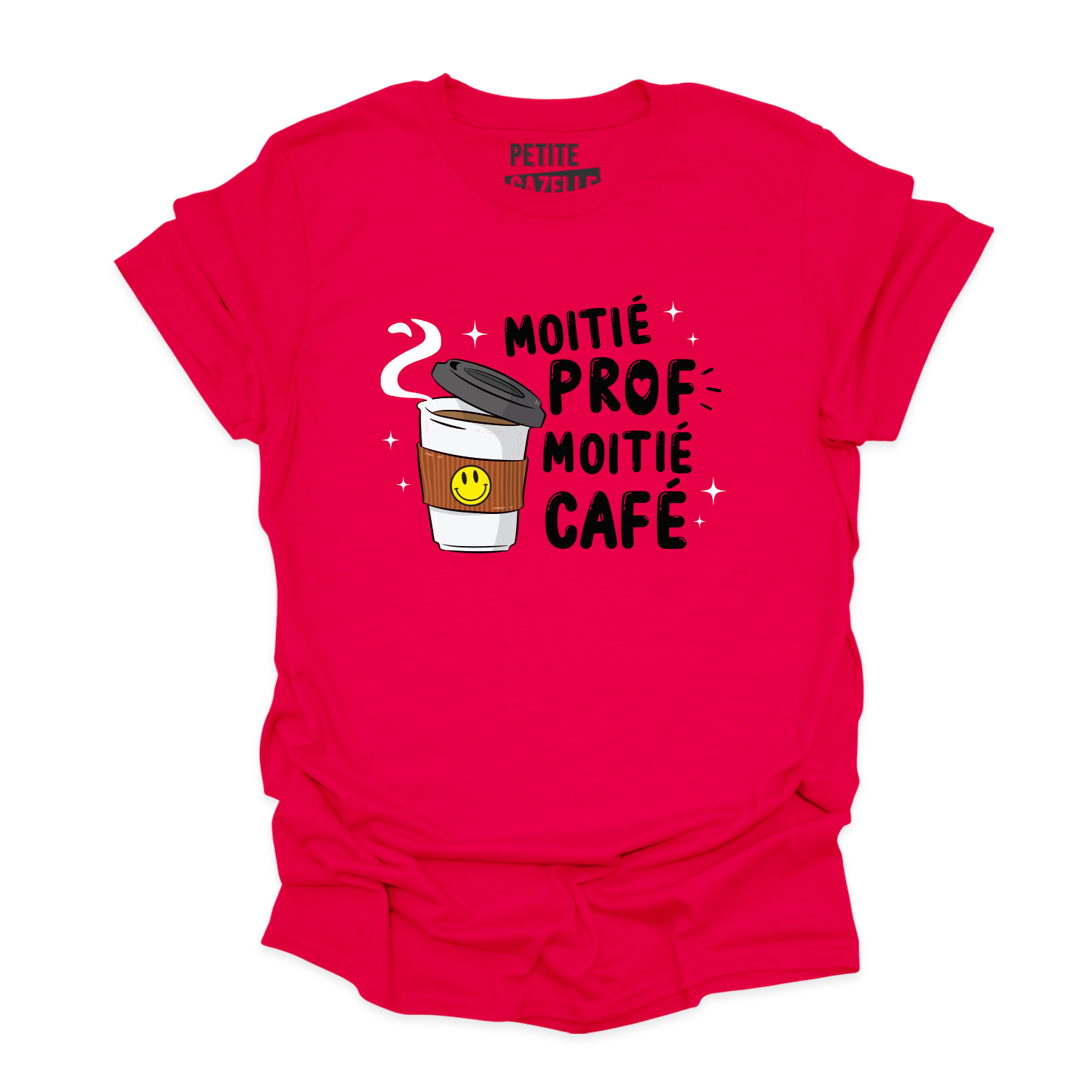 T-SHIRT COL ROND | Moitié Prof, Moitié Café