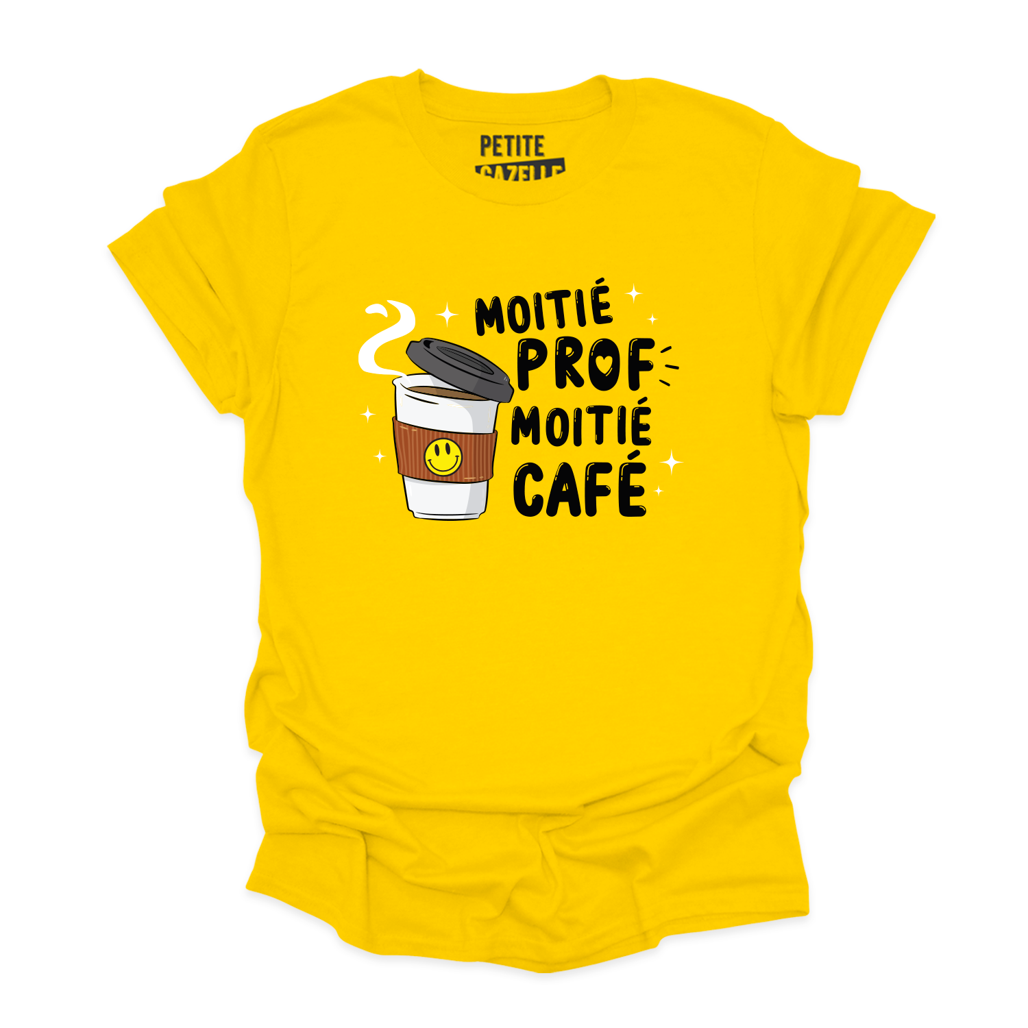 T-SHIRT COL ROND | Moitié Prof, Moitié Café