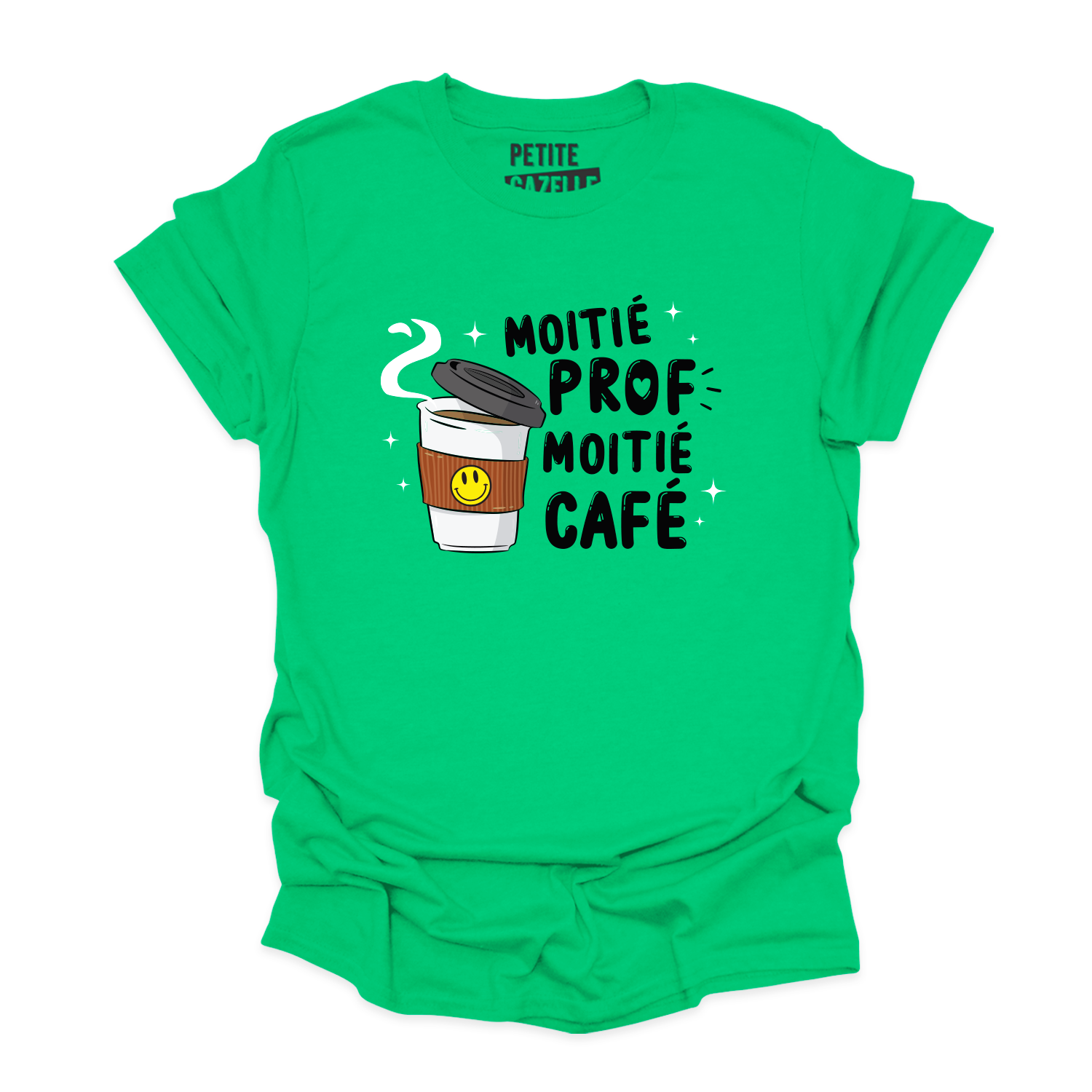 T-SHIRT COL ROND | Moitié Prof, Moitié Café
