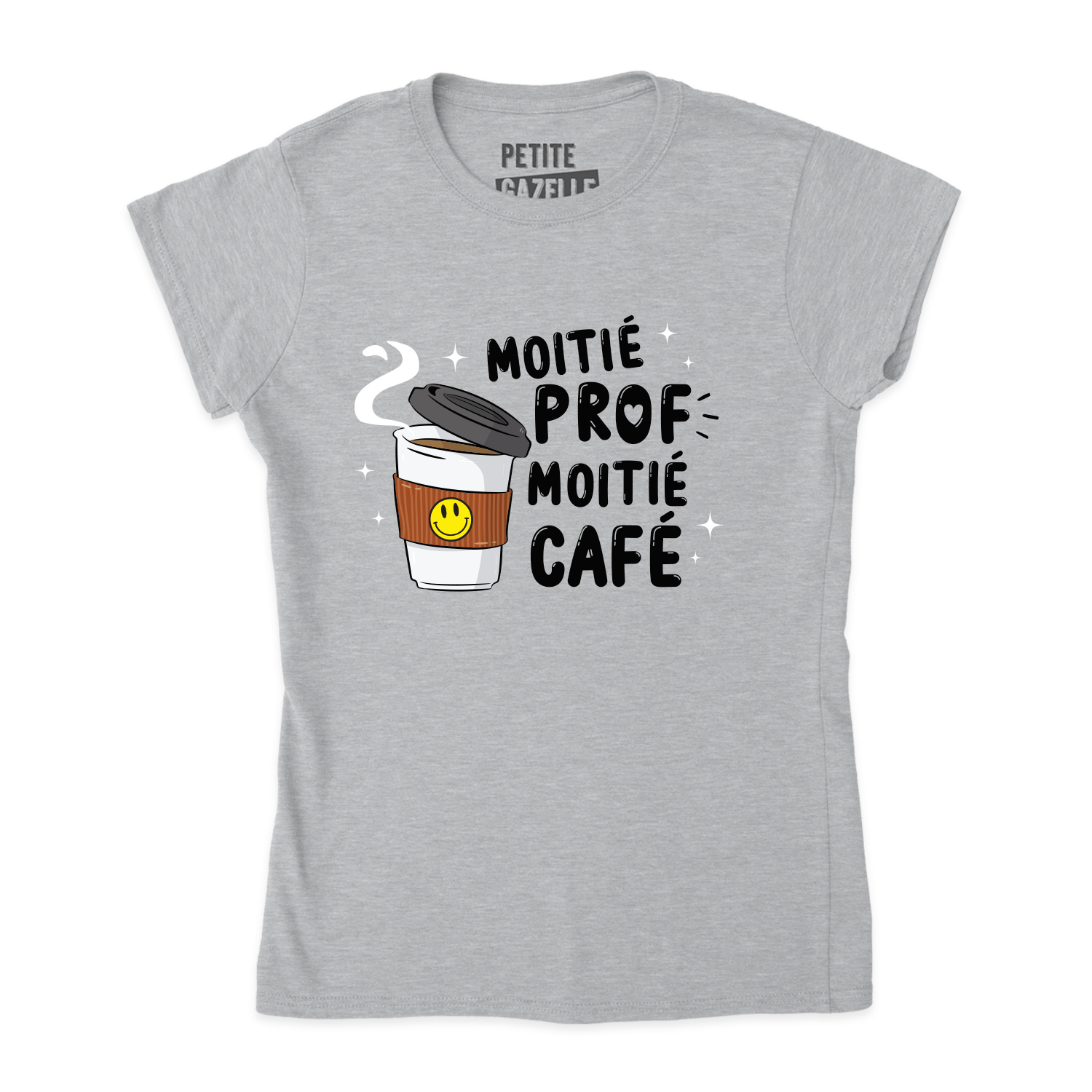 TSHIRT AJUSTÉ | Moitié prof, moitié café